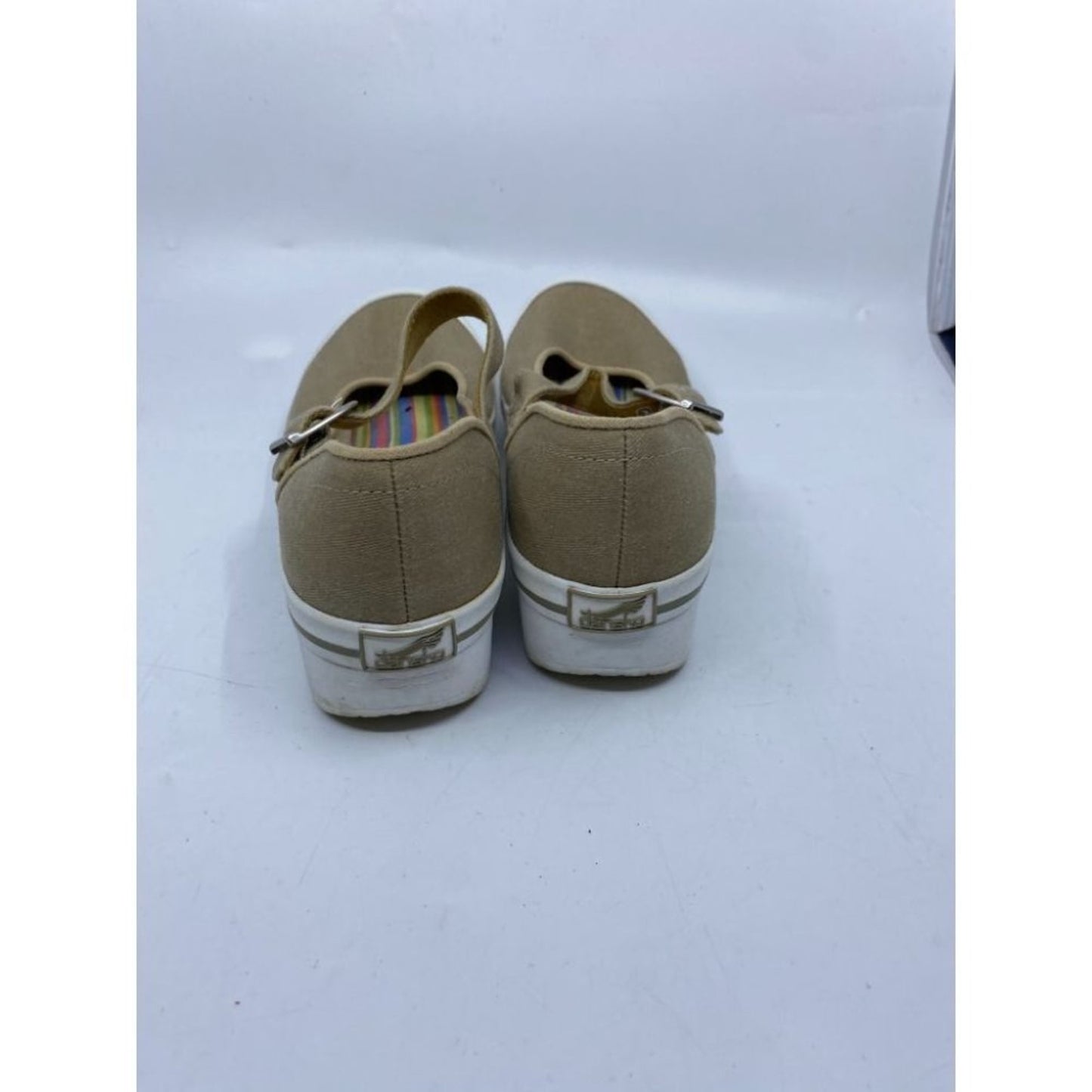 Dansko Tan White Women's Wedge Heels Size 37