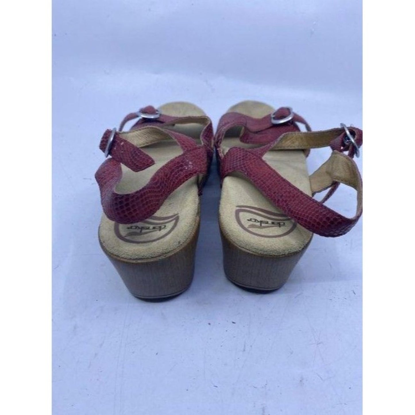 Dansko Maroon Tan Mulesslides Size Eu