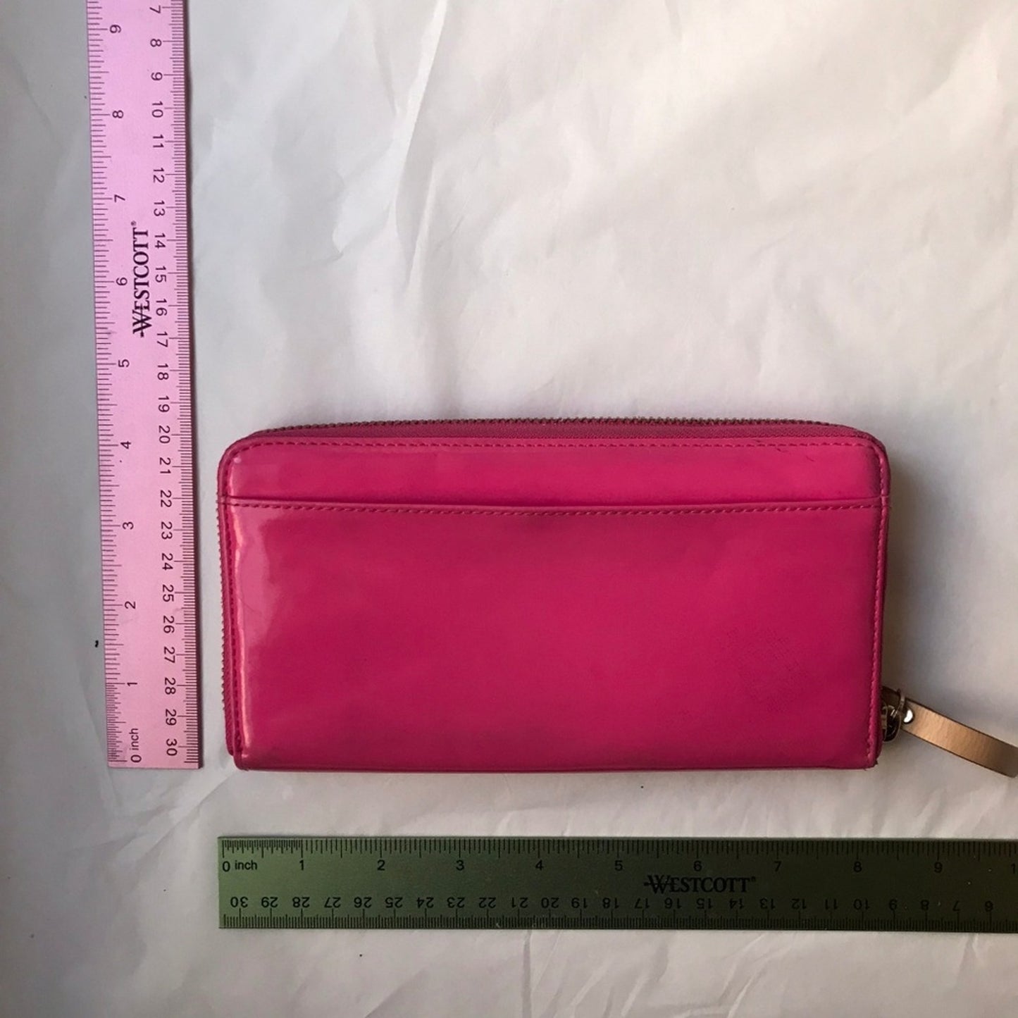 kate spade patent leather pink wallet