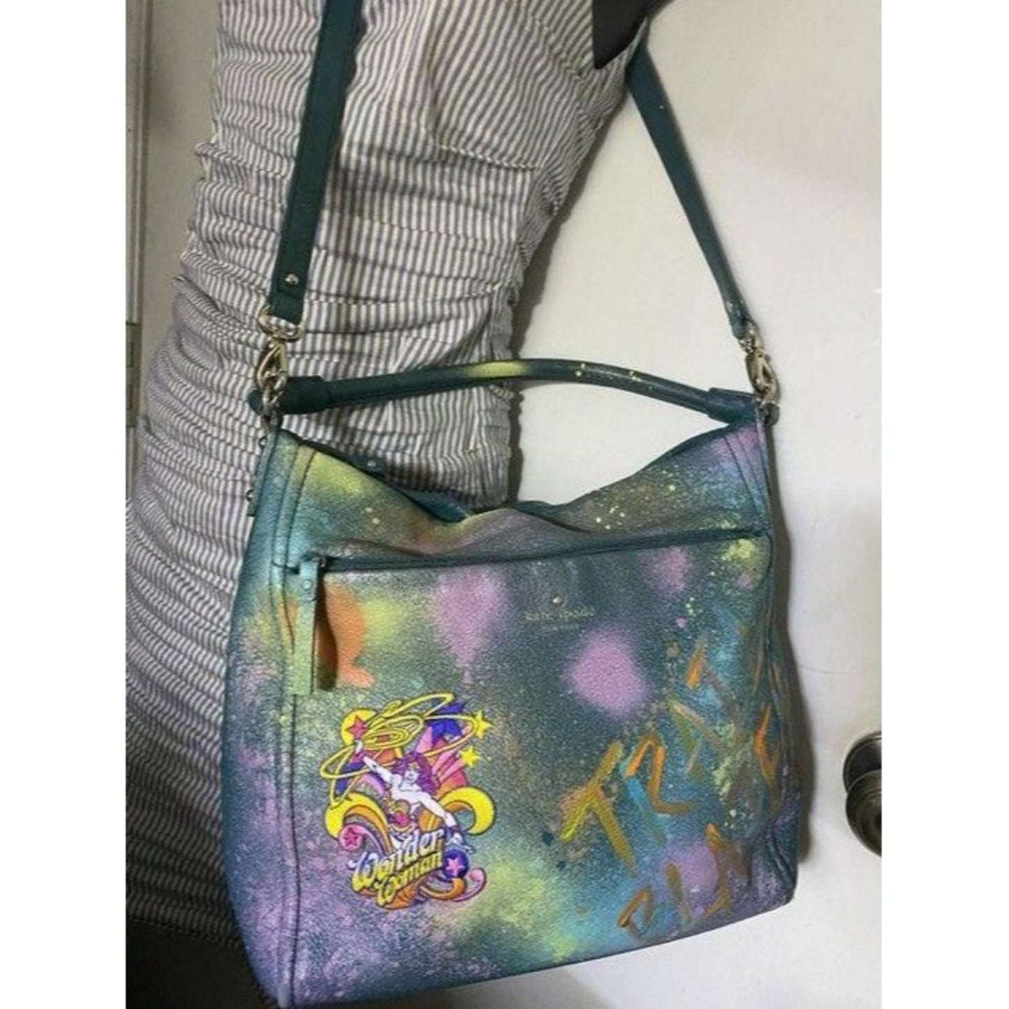 kate spade w hand shoulder customized by me w appl