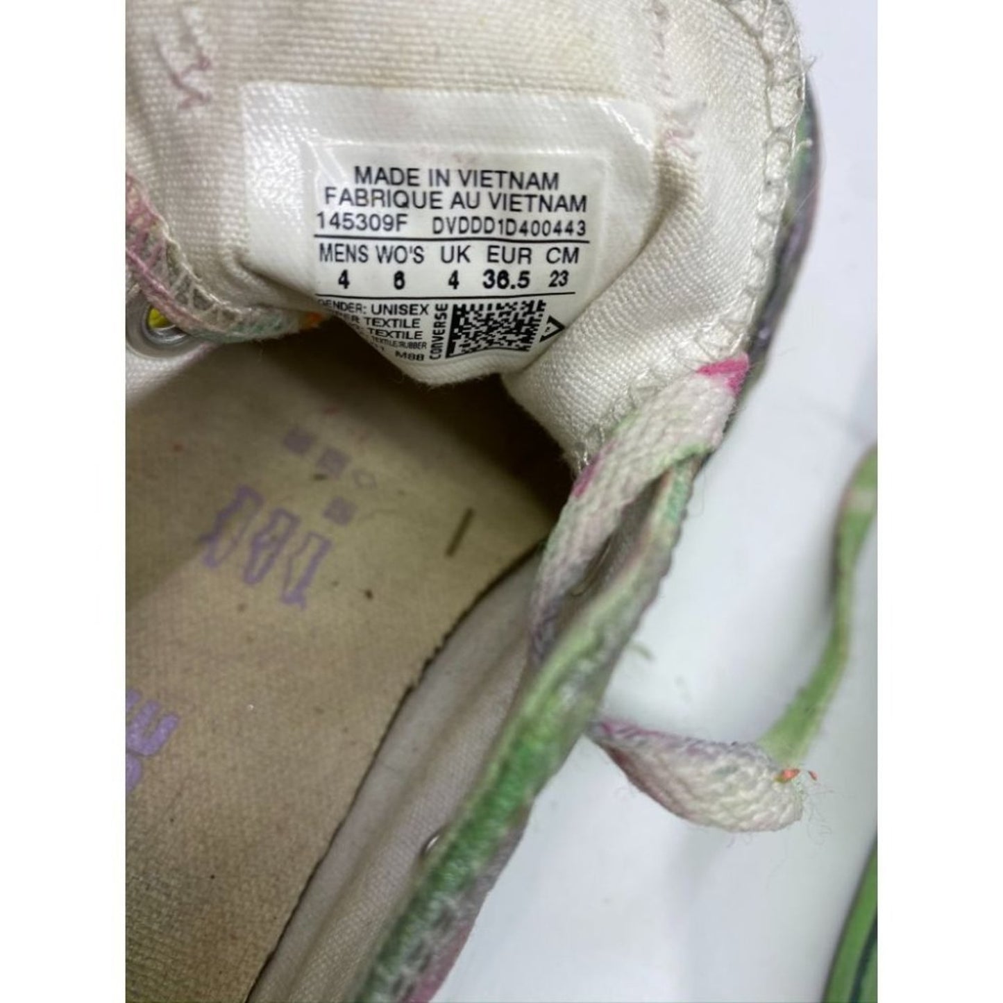Converse Sneakers Customized Multi Color Women's 6
