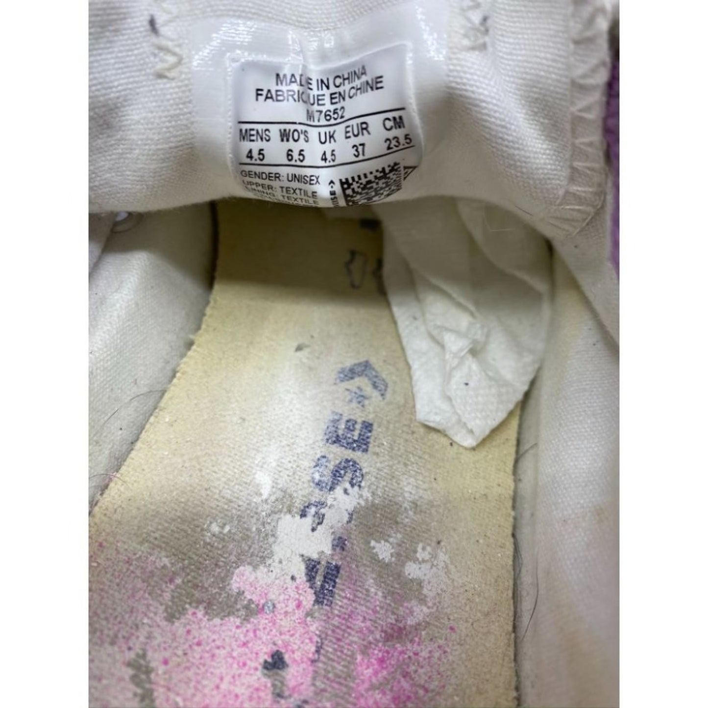 Converse Sneakers Customized with Multi Color 6.5