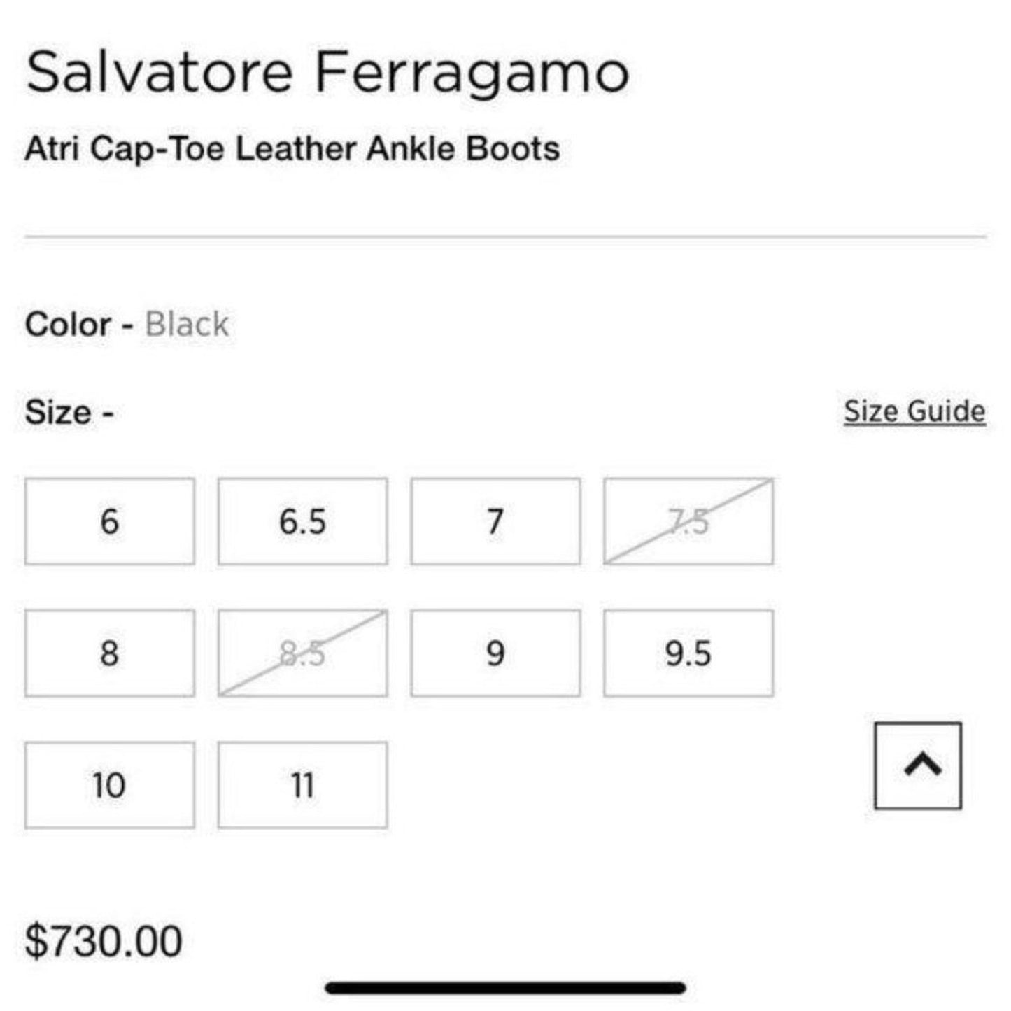 Msrp$730 SALVATORE FERRAGAMO Booties W/ Gold signa