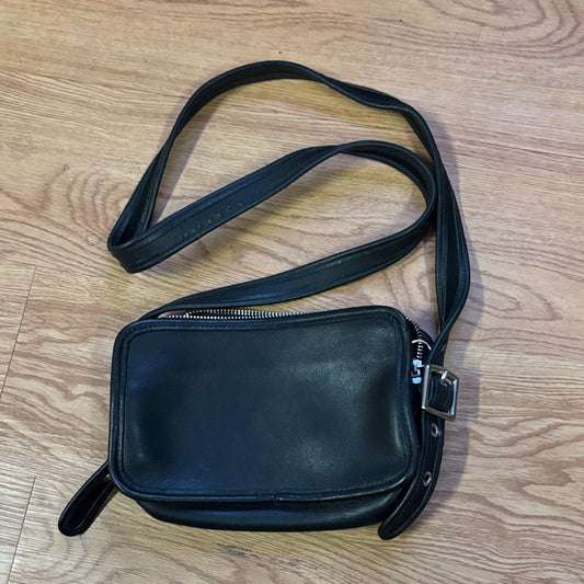 Coach Black Leather Belt Bag