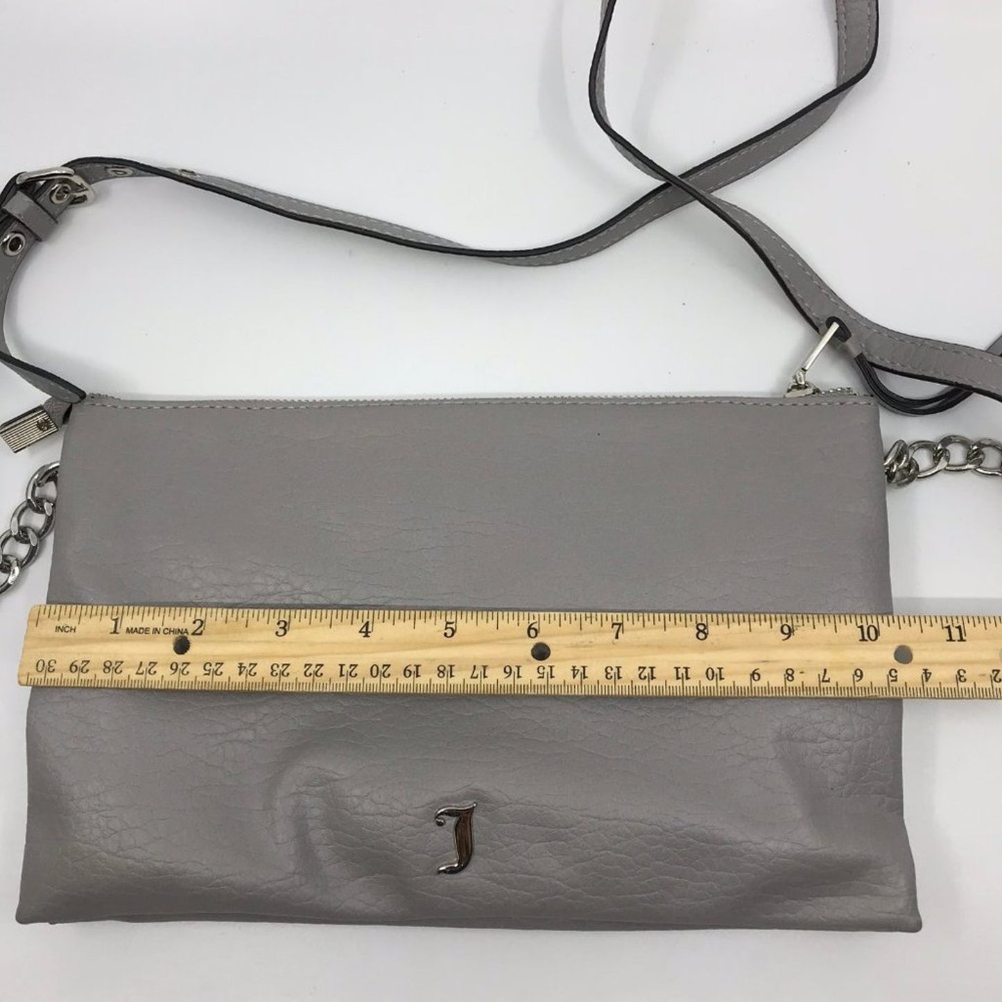 Juicy Couture Gray Leather Crossbody Bag