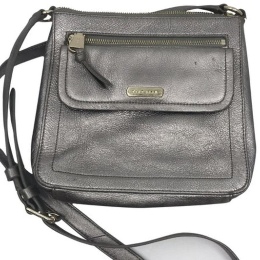Cole Haan Gray Leather Crossbody Bag