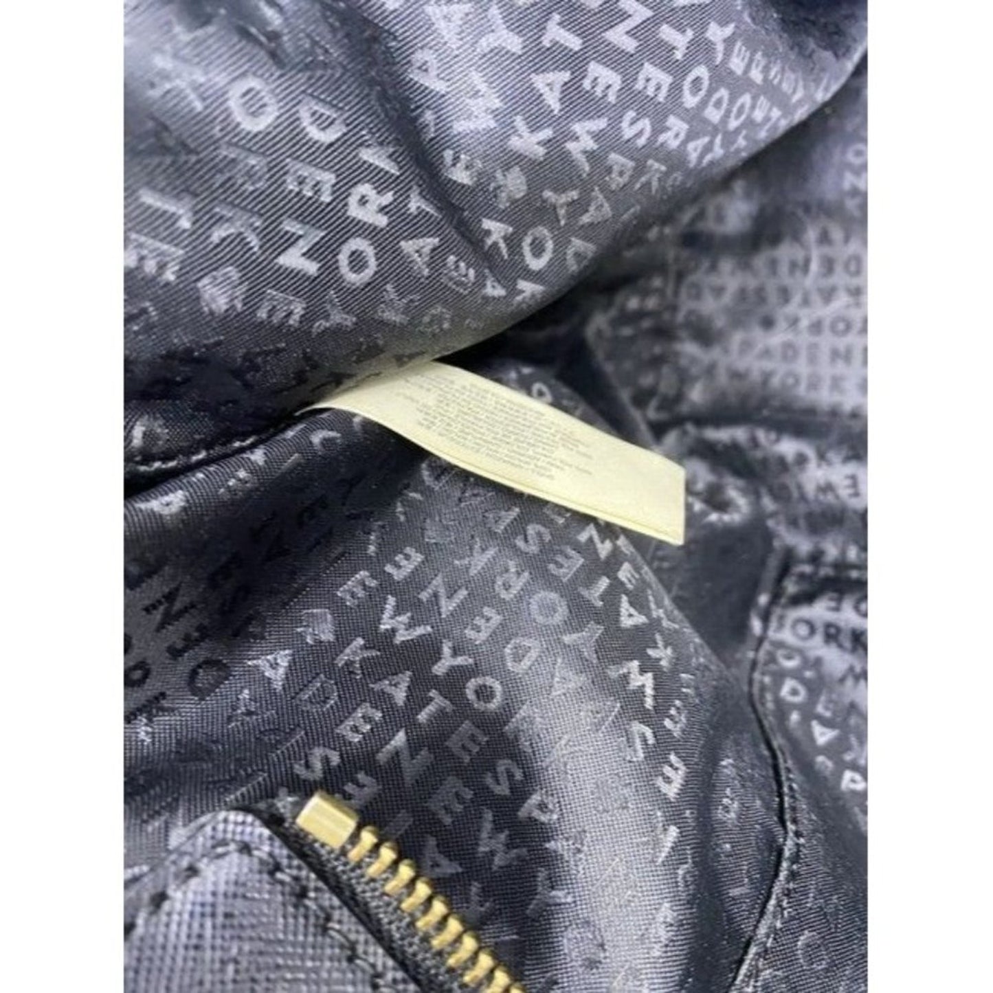 Kate Spade Customized By Me Black Fabric Shoulder Bag