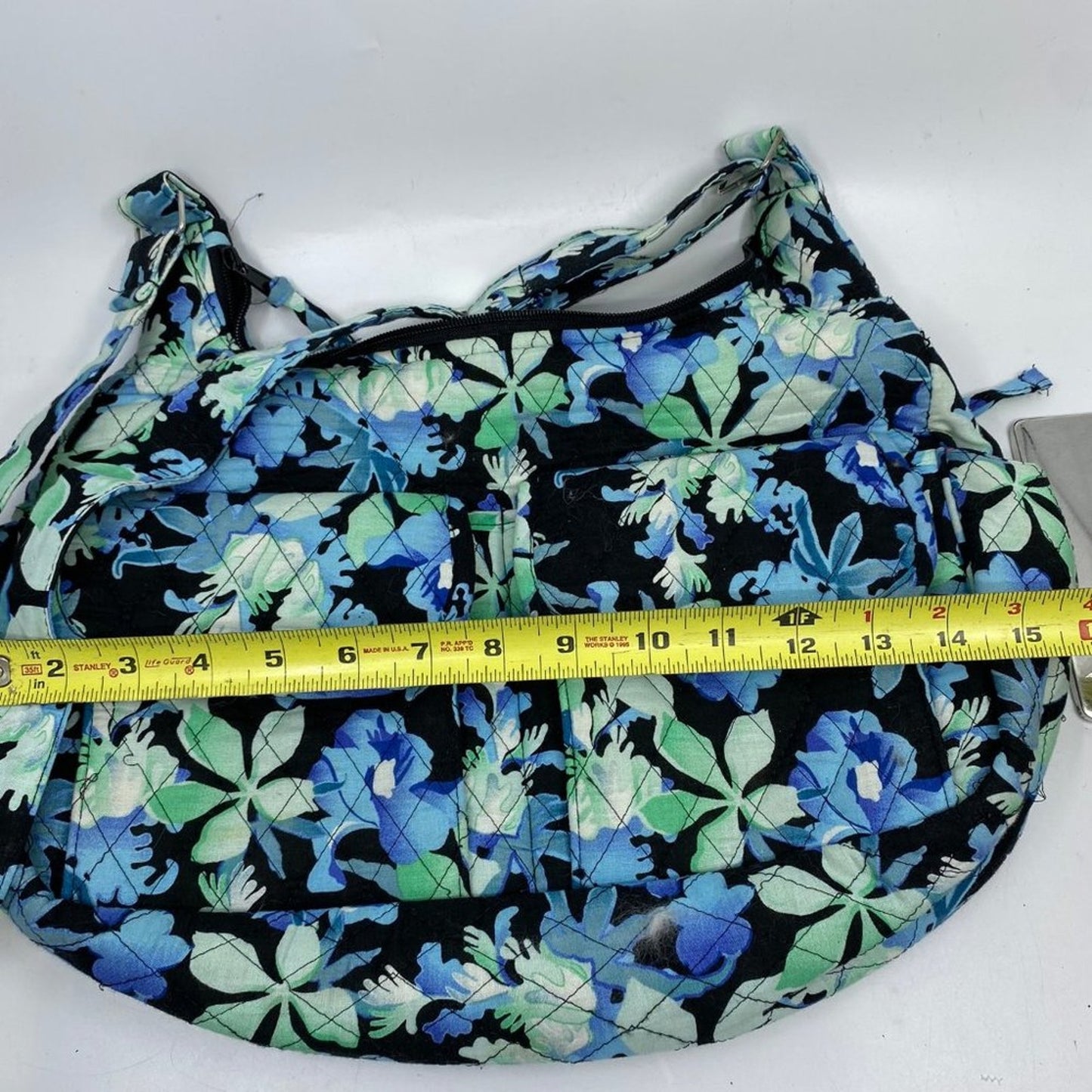 Lot of 3 Unbranded Floral Fabric Quilted Bags
