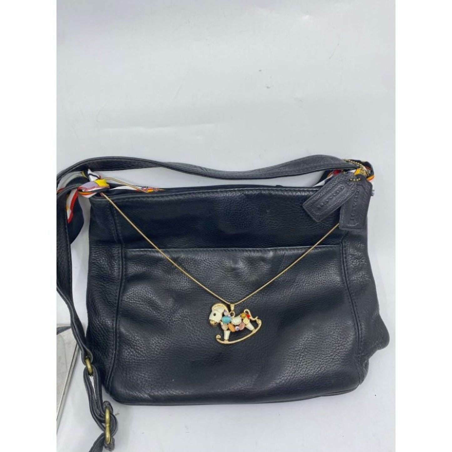 Coach Black Crossbody Bag Customized with Applique