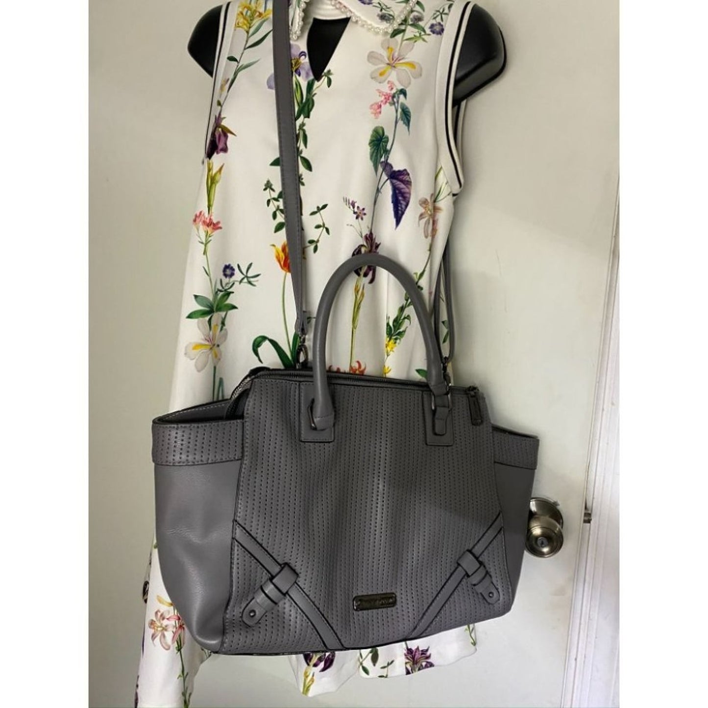 Steve Madden Gray Large Tote Bag