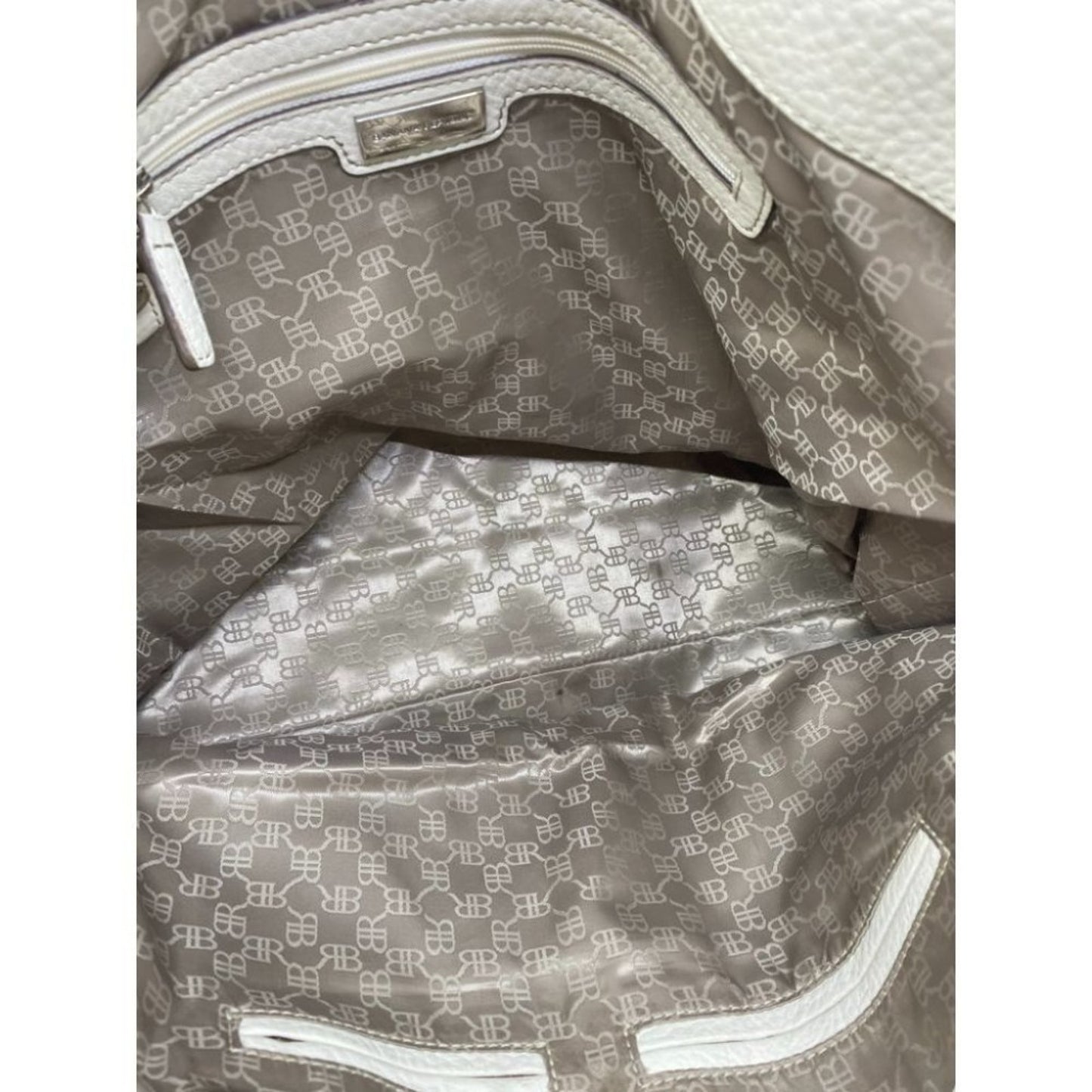 Banana Republic White Large Leather Tote Bag