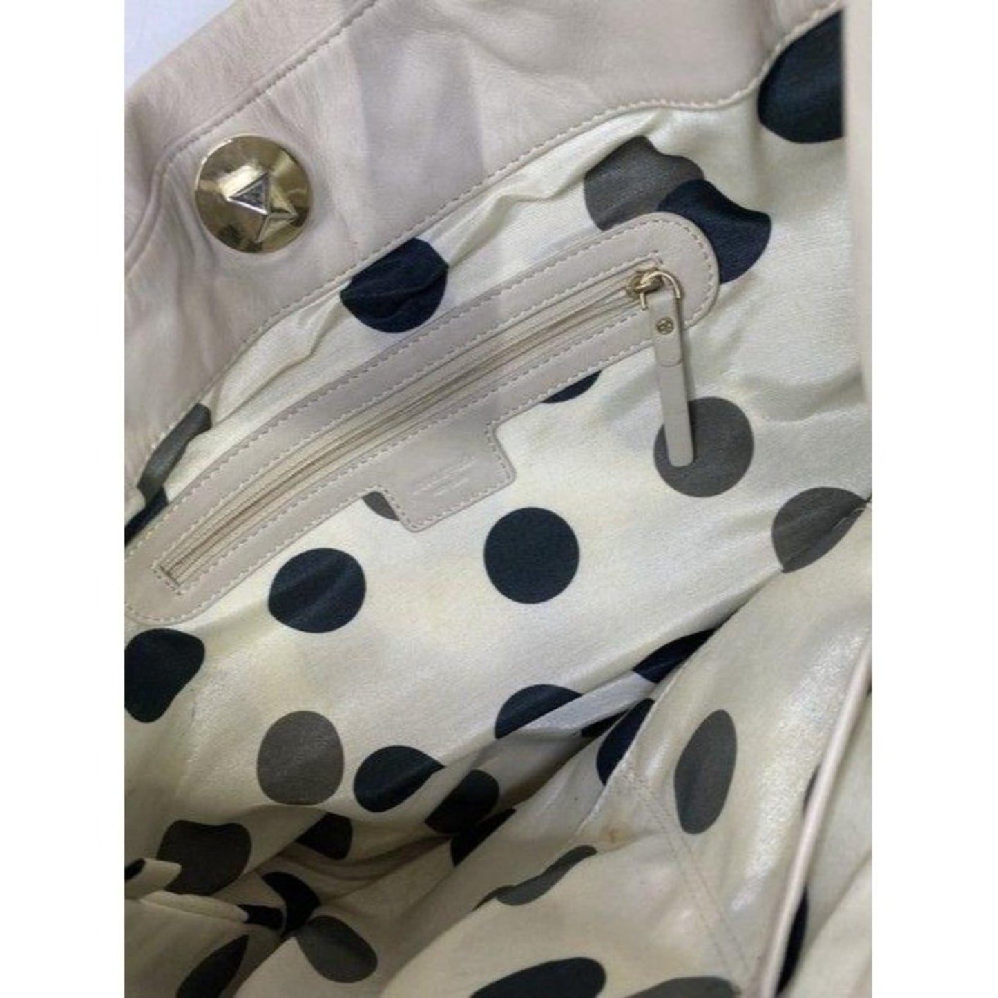 kate spade bag beige leather tote