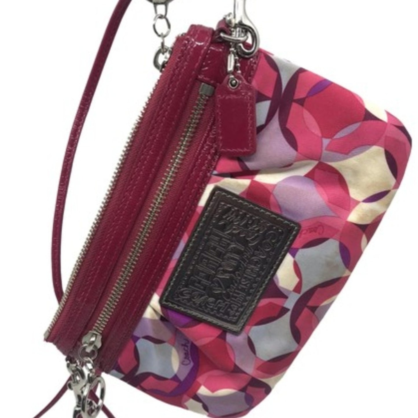 COACH Red Small Nylon Handbag