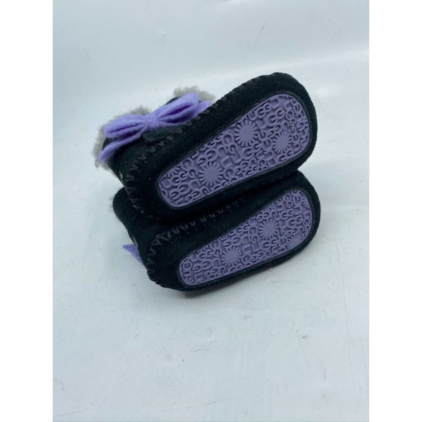 UGG Baby Black Purple Boots Size 1