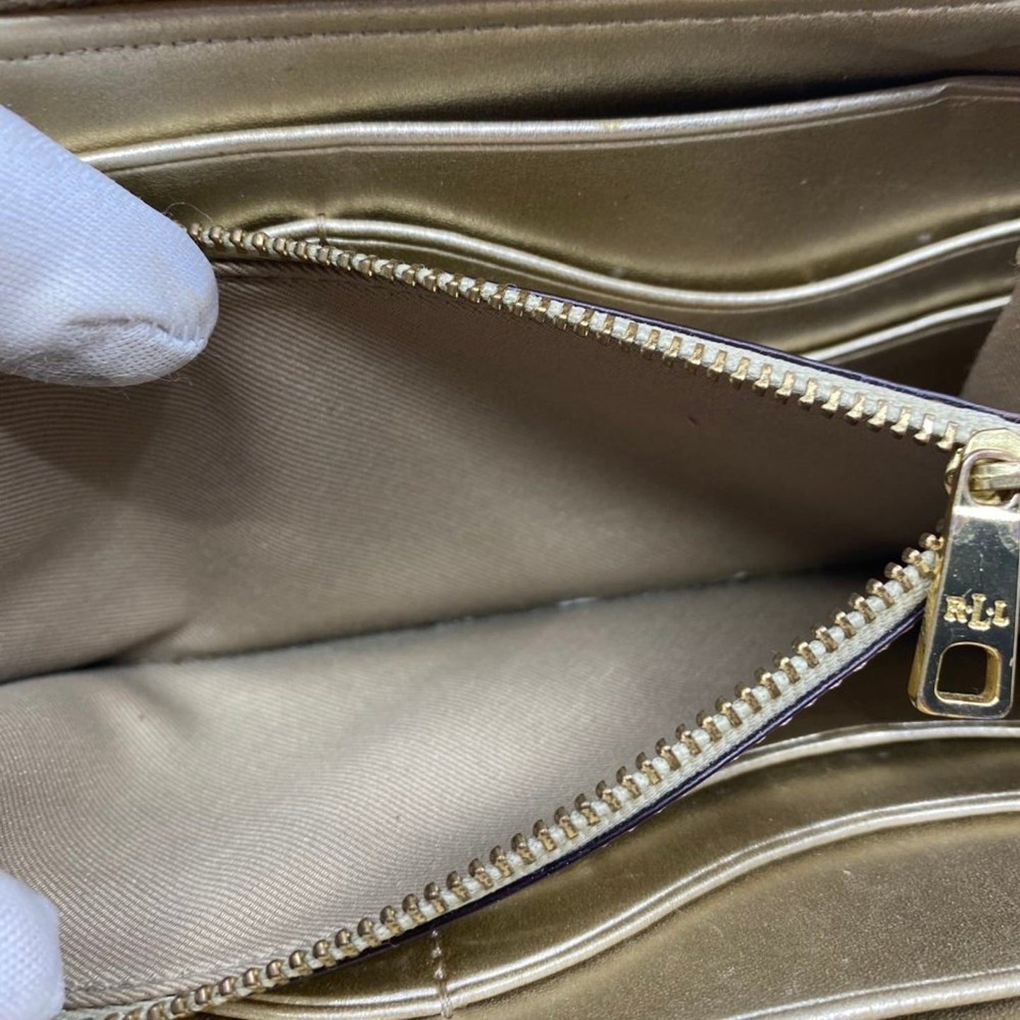Lauren Ralph Lauren Tan Leather Wallet