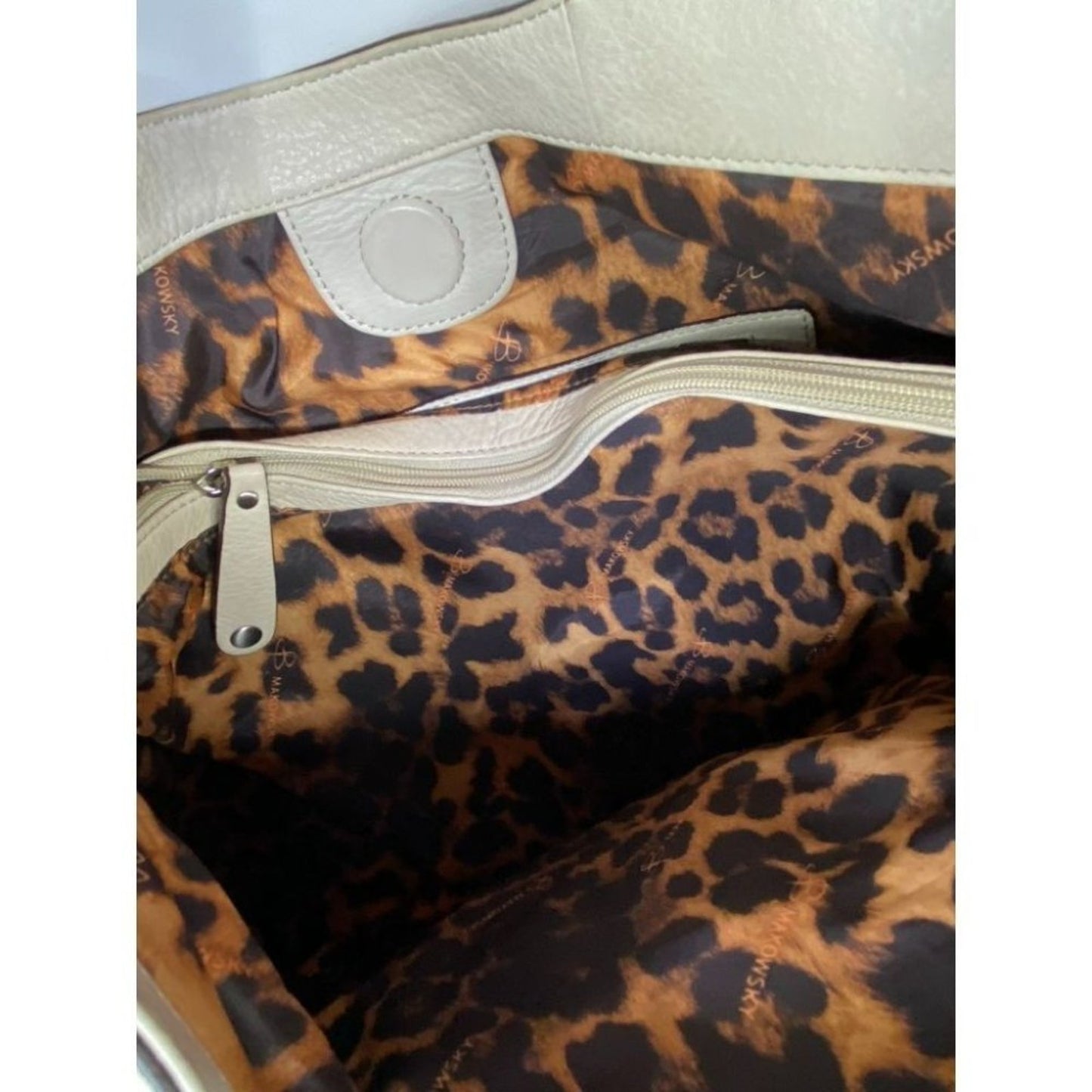 B. makowsky Yellow Leather Shoulder/ Handbag