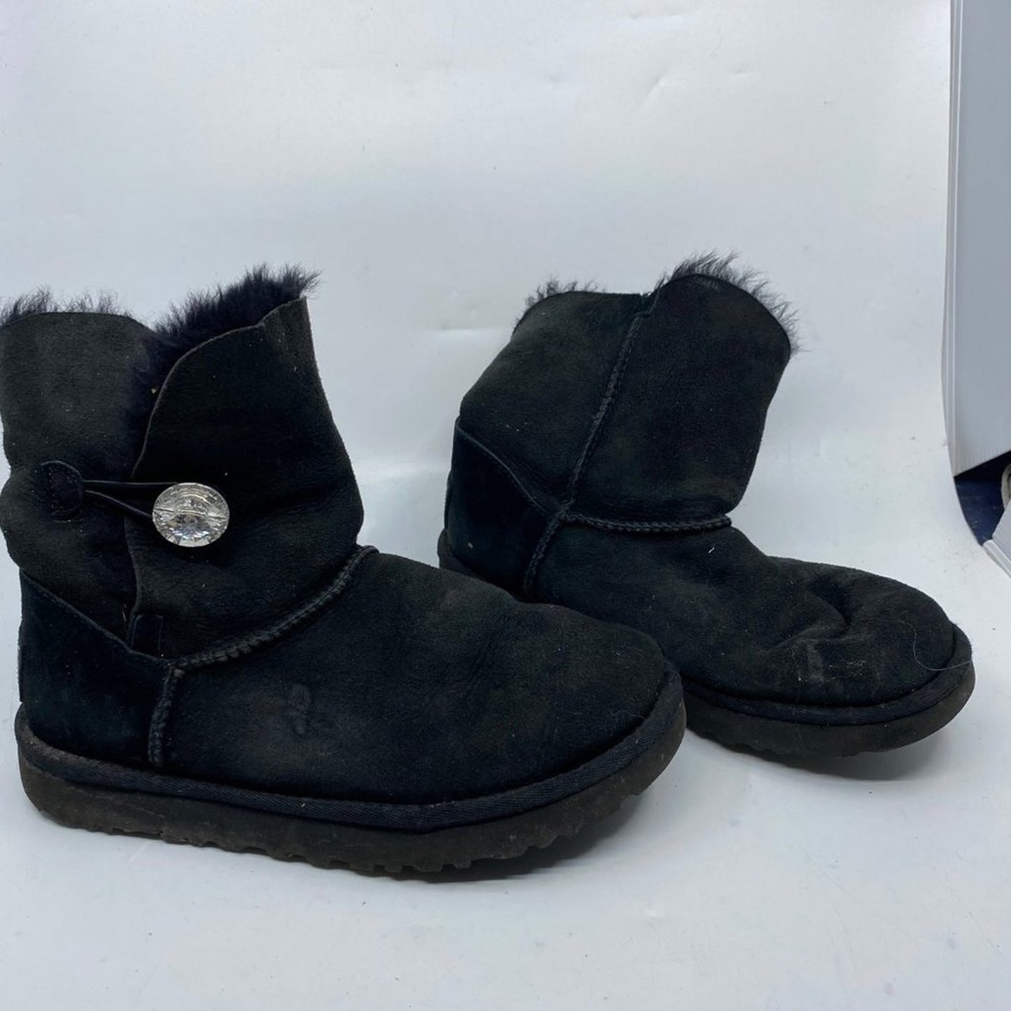 UGG Australia Jeweled Accent Black Boots Size 8
