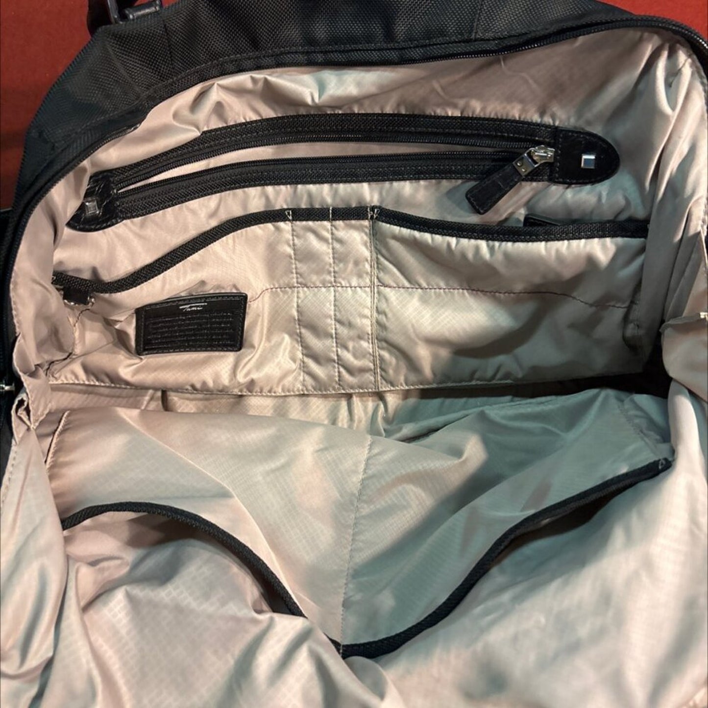 Tumi Black Nylon & Leather Duffle Travel Bag