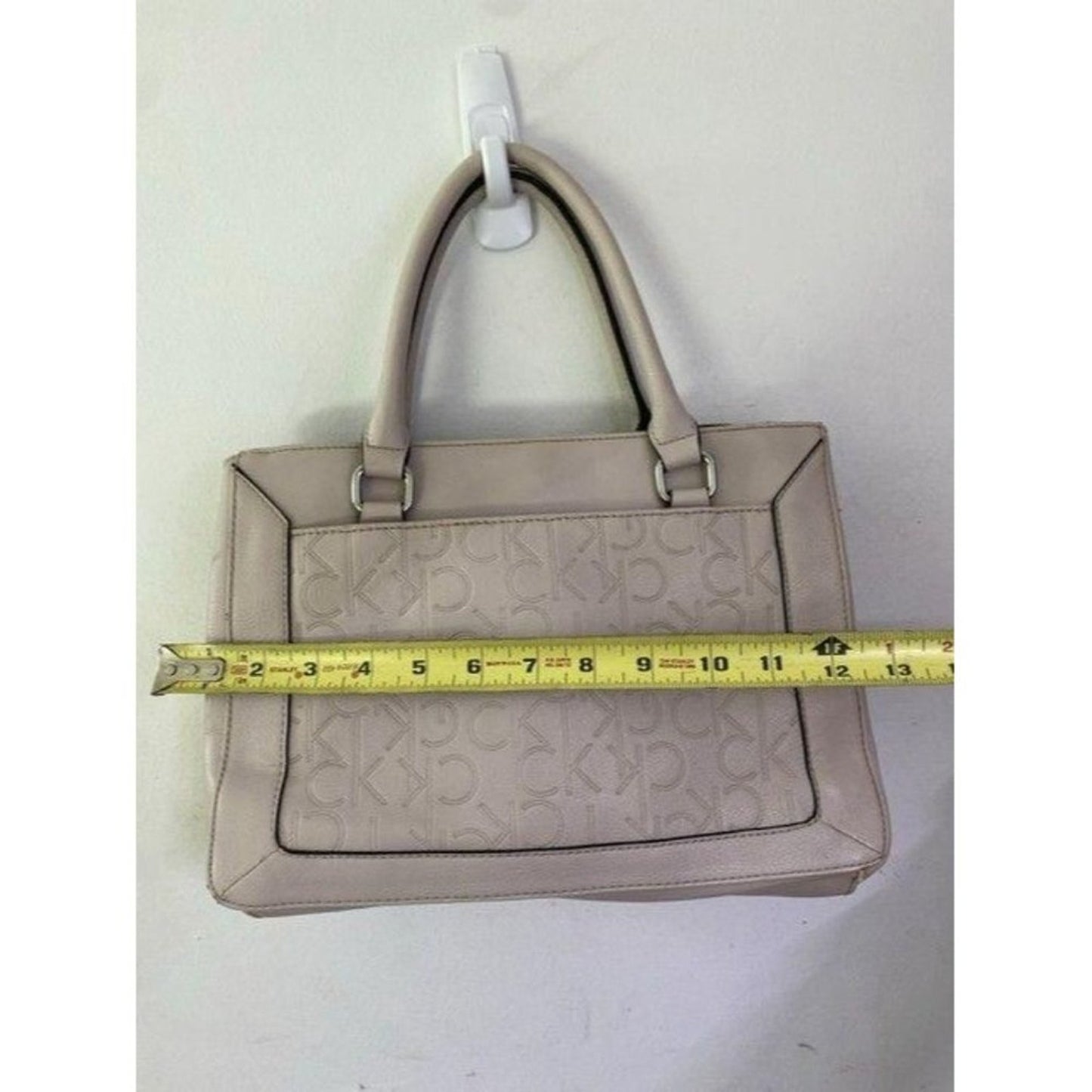 calvin klein cream shoulder bag