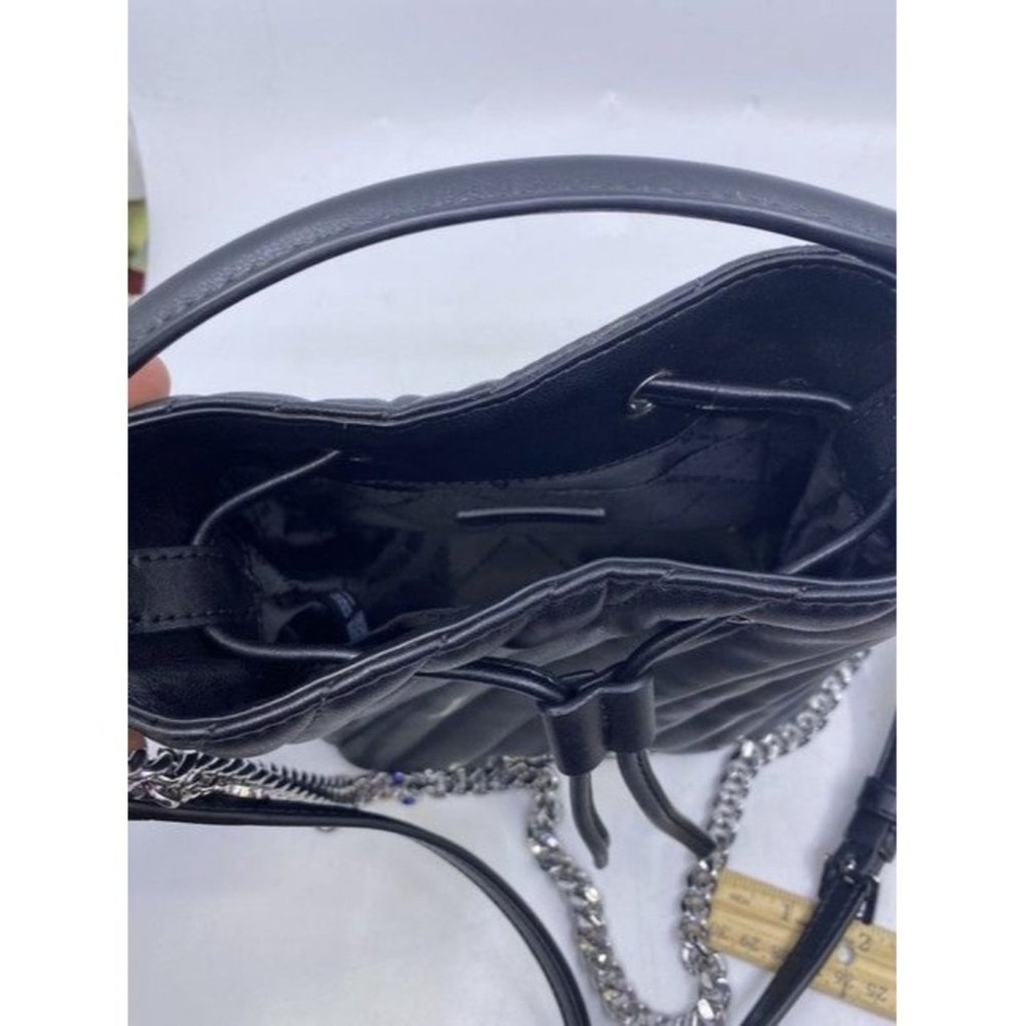 Michael Kors Suri Small Vegan Black Faux Leather Cross Body Bag