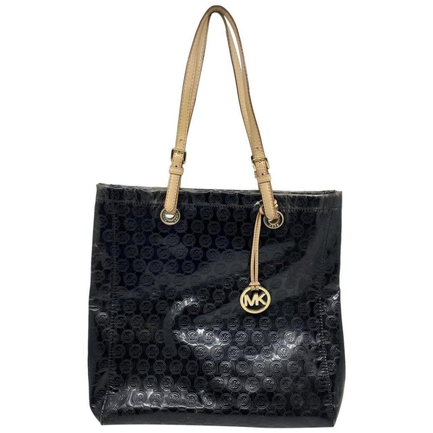 Michael Kors Large Black Patent Leather Tote Bag
