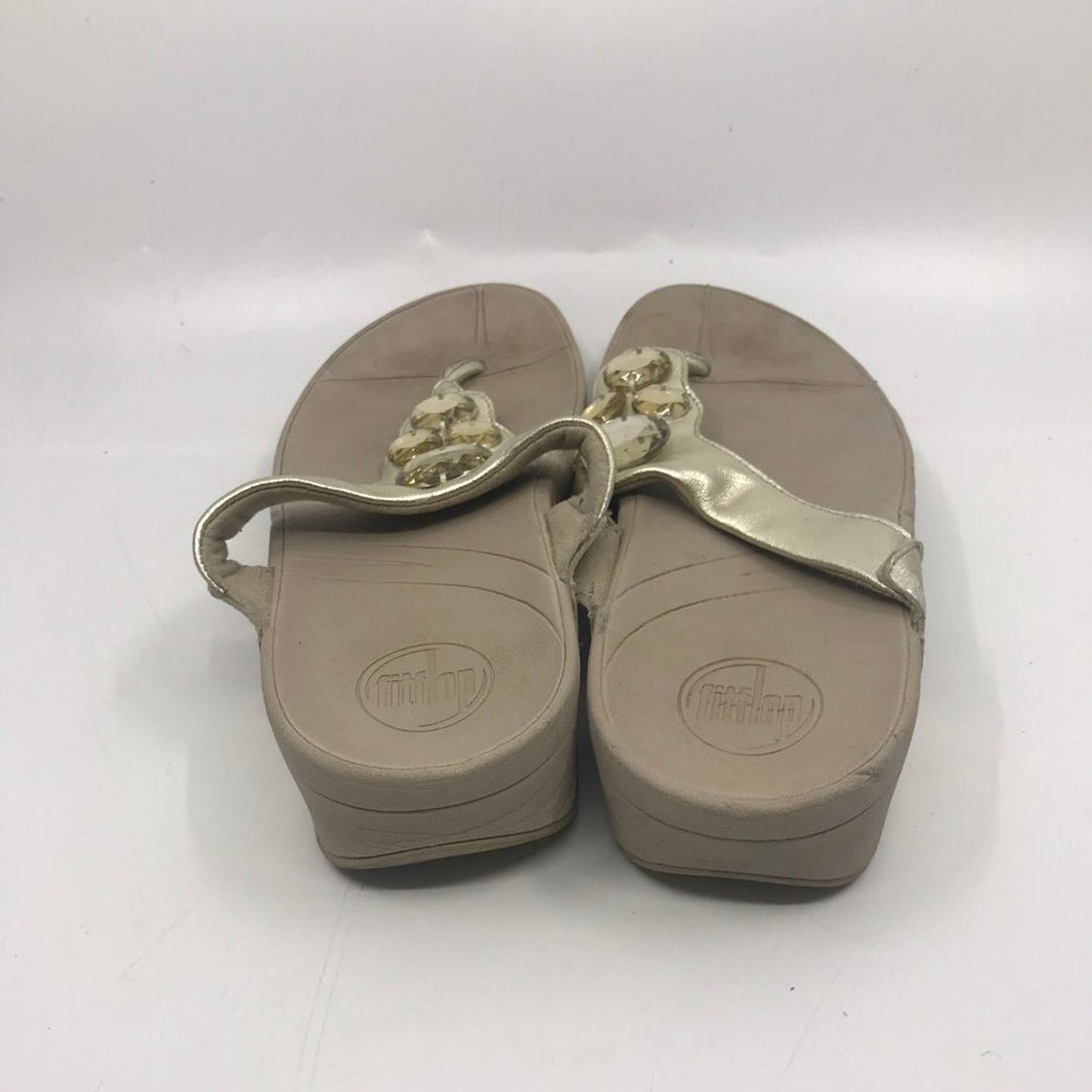 Fitflop Shine Stone Golden Tan Sandals Size: US 8