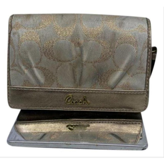 Coach Women's Gold Tan Wallet