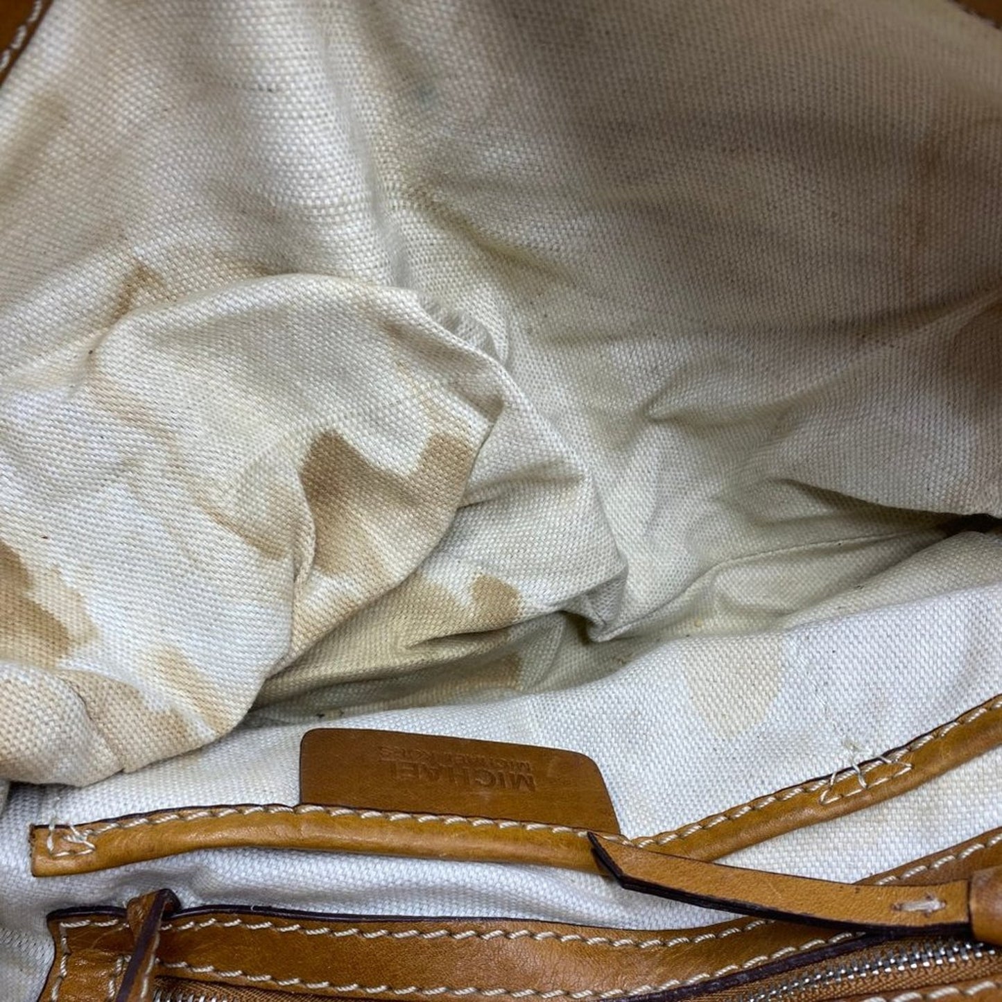 Michael Kors Large Brown Leather Shoulder Bag