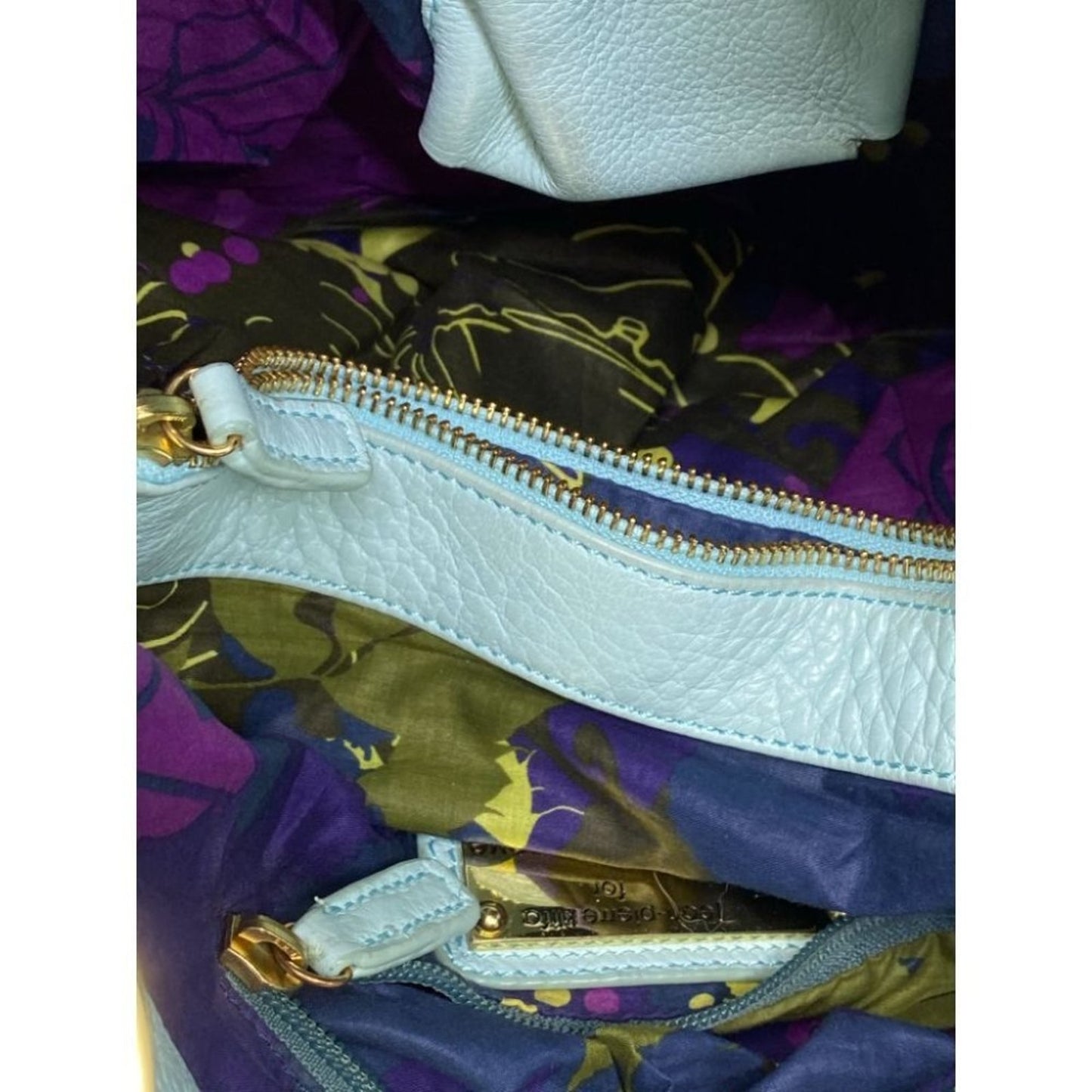 Anteprima Nueve Aqua Faux Leather Shoulder Bag