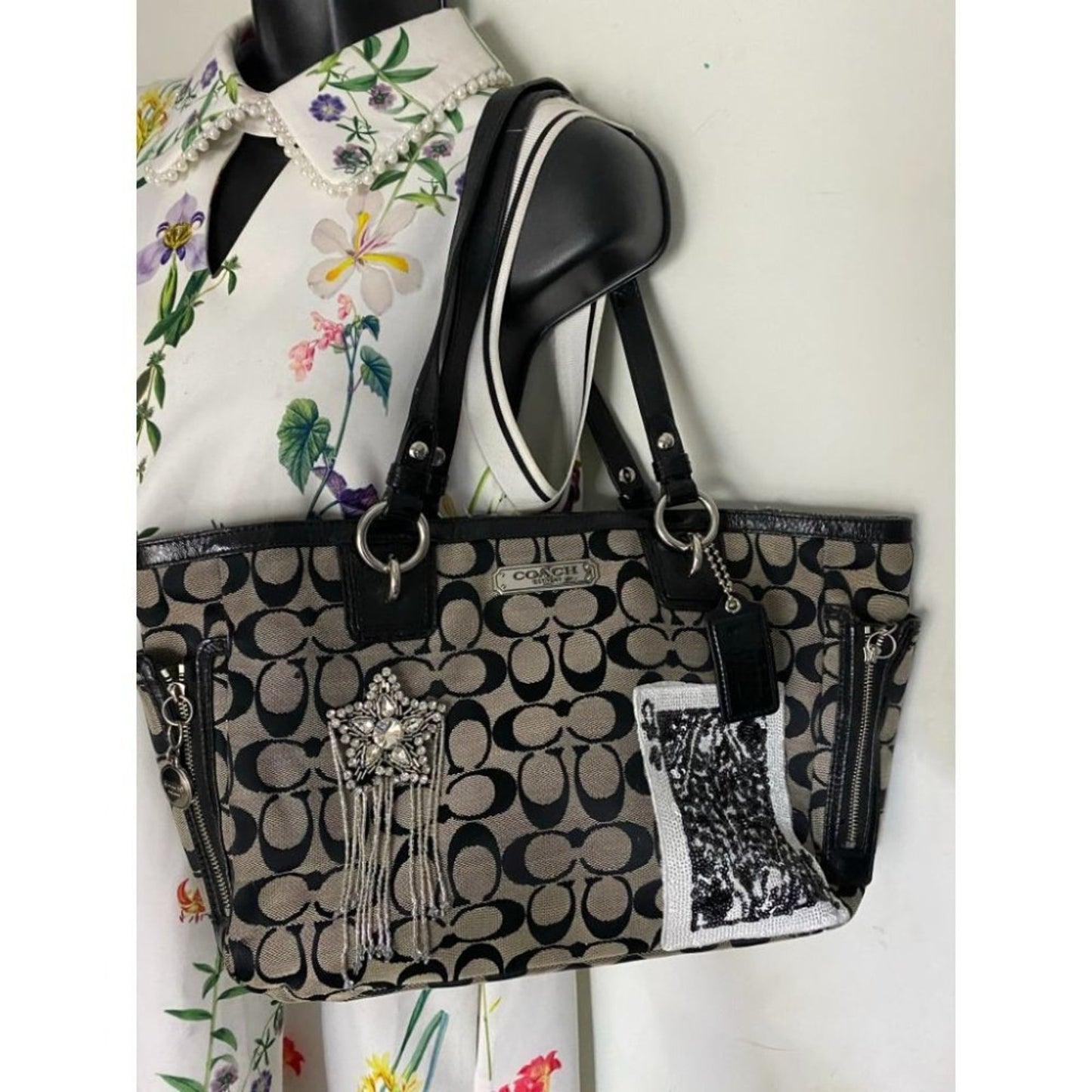 Coach Black Tote Bag Customized W/ embellishments4