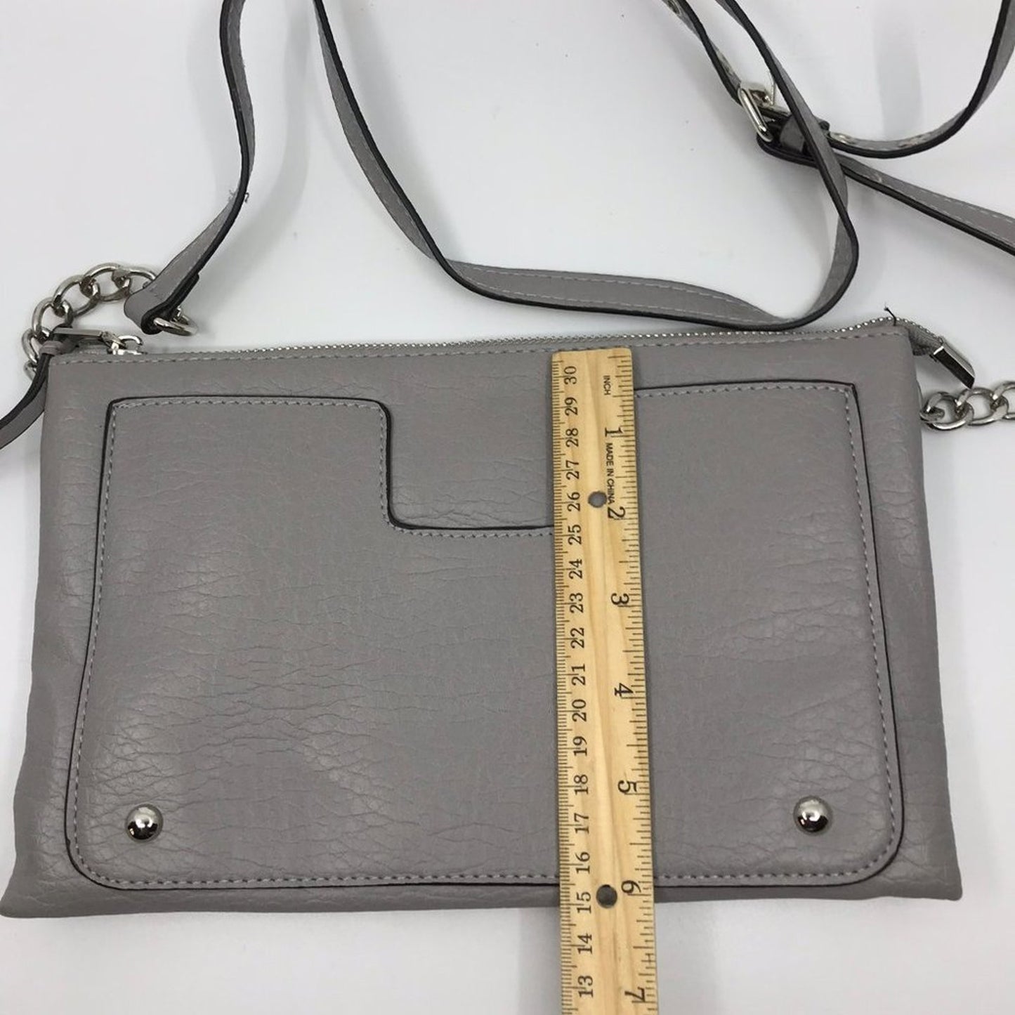 Juicy Couture Gray Leather Crossbody Bag