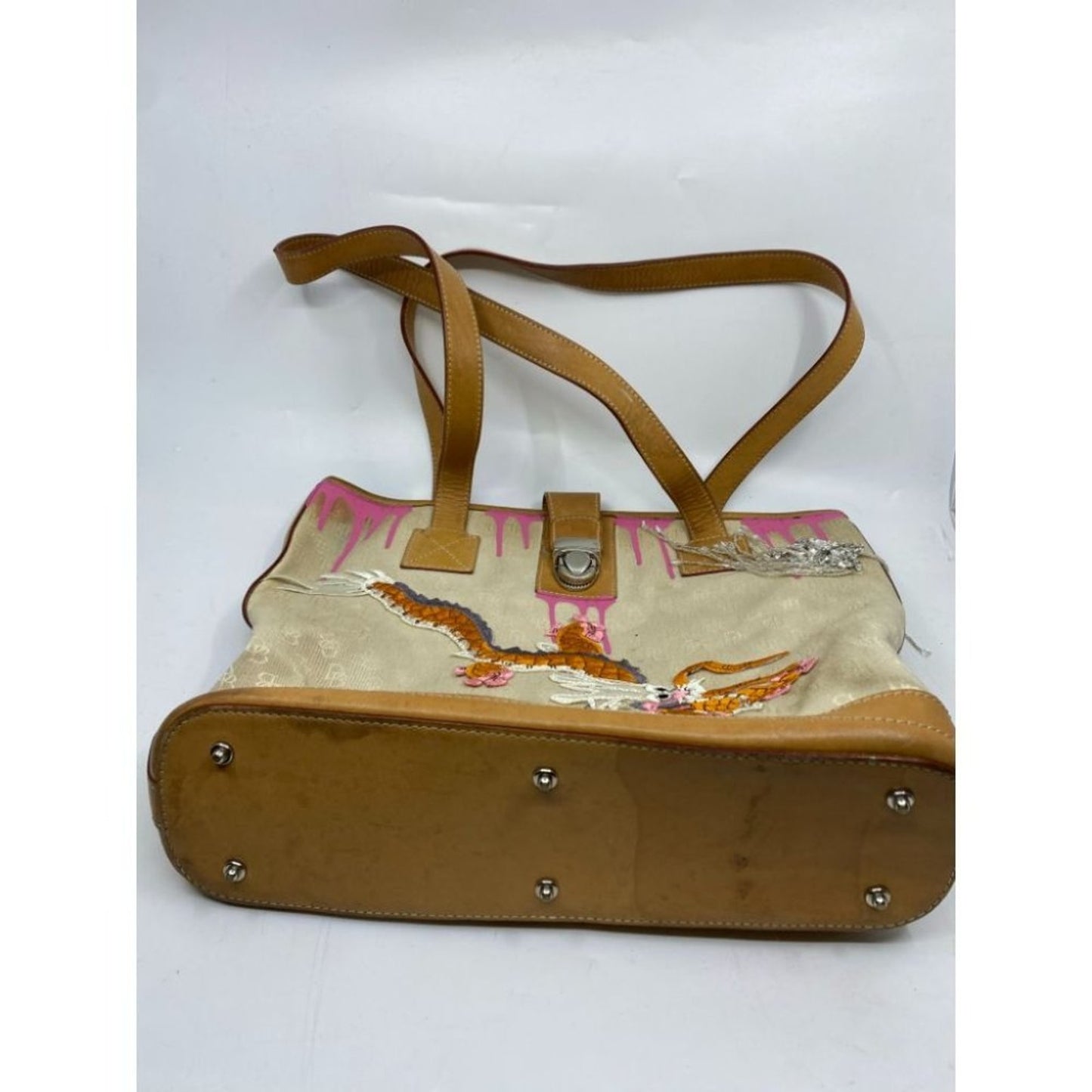 DOONEY & BOURKE Shoulder Tote Bag Customized Tan