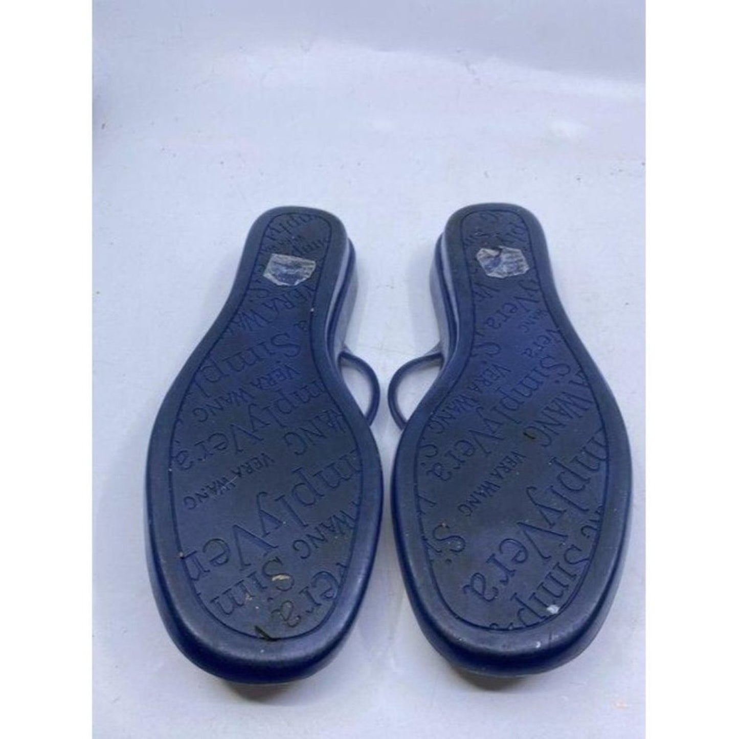 Simply Vera Vera Wang Blue Gold Sandals Size Us