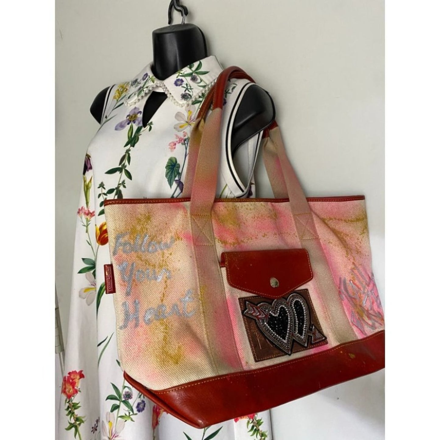 DOONEY & BOURKE Shoulder Bag Customized Pink Red