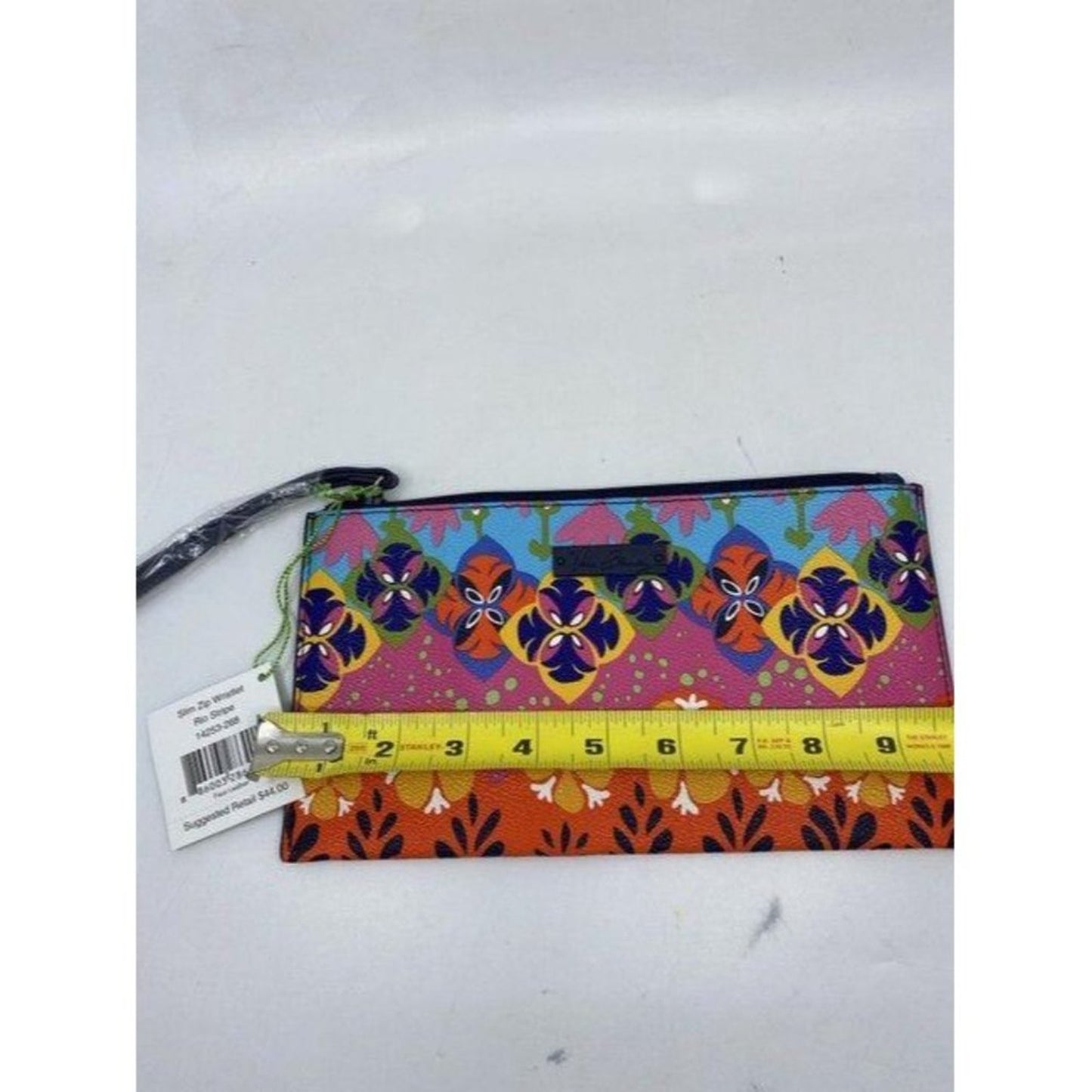 vera bradley red pink blue quilted fabric cosmetic