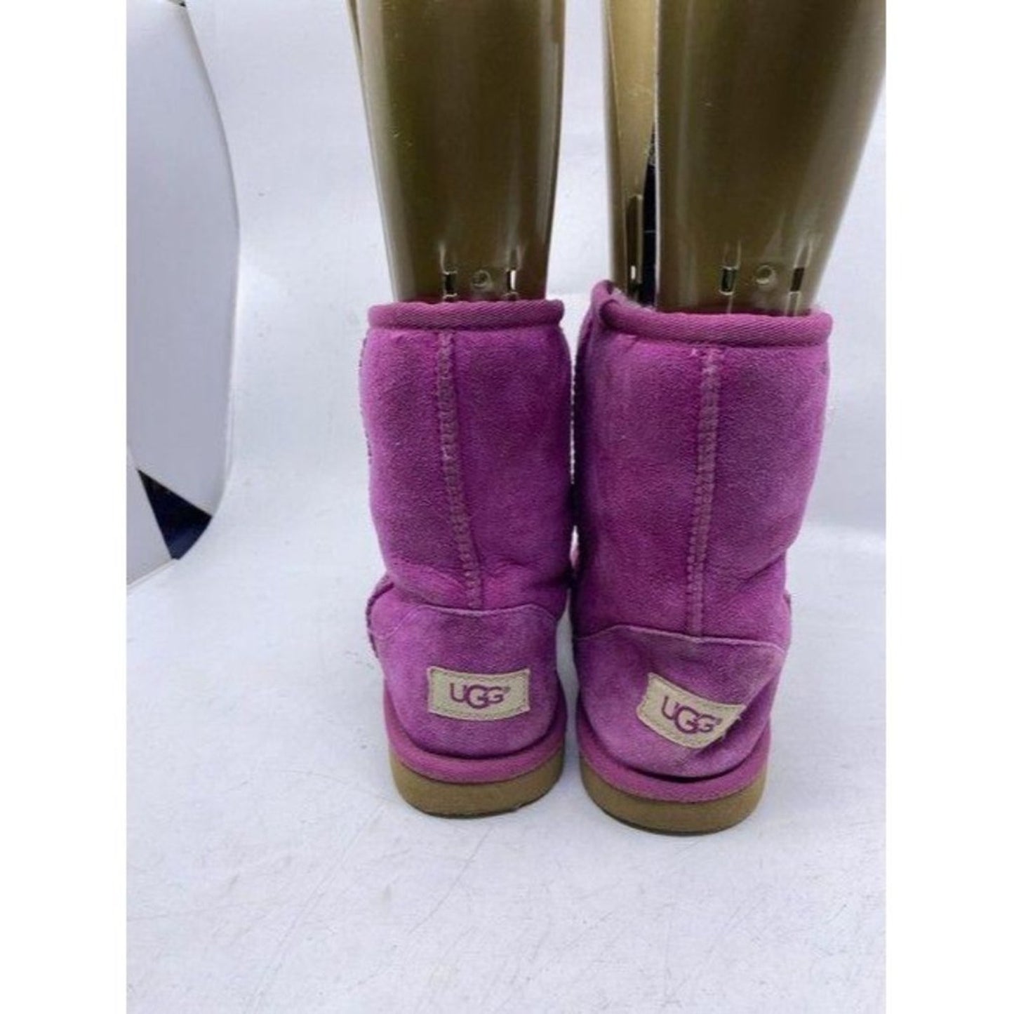 Ugg Australia Pink Suede Bootsbooties Size Us