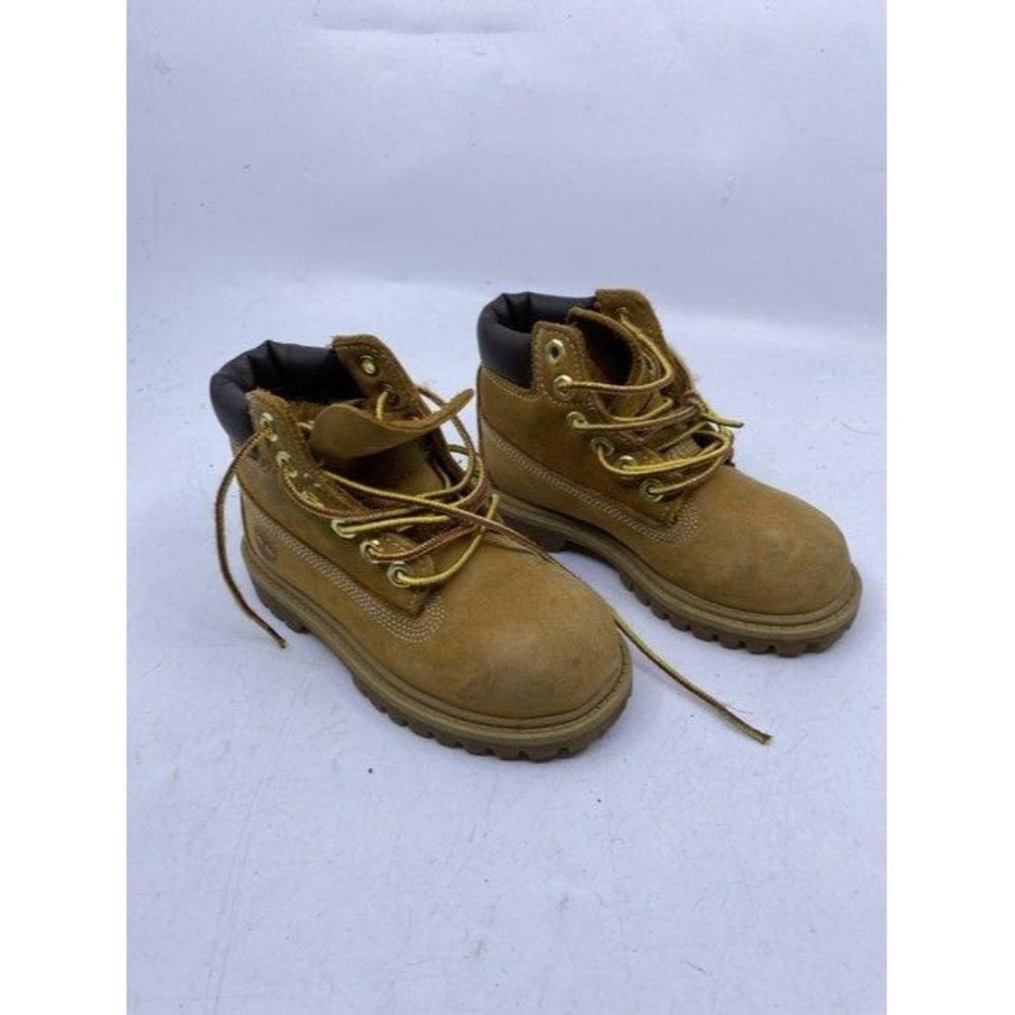 Timberland Tan Boys Leather Lace Up Great Conditio