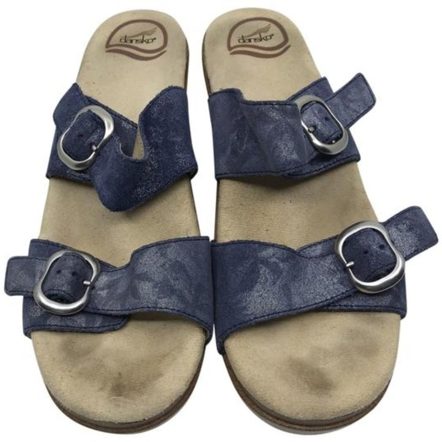Dansko Blue Tan Women's Mules Size: EU 40