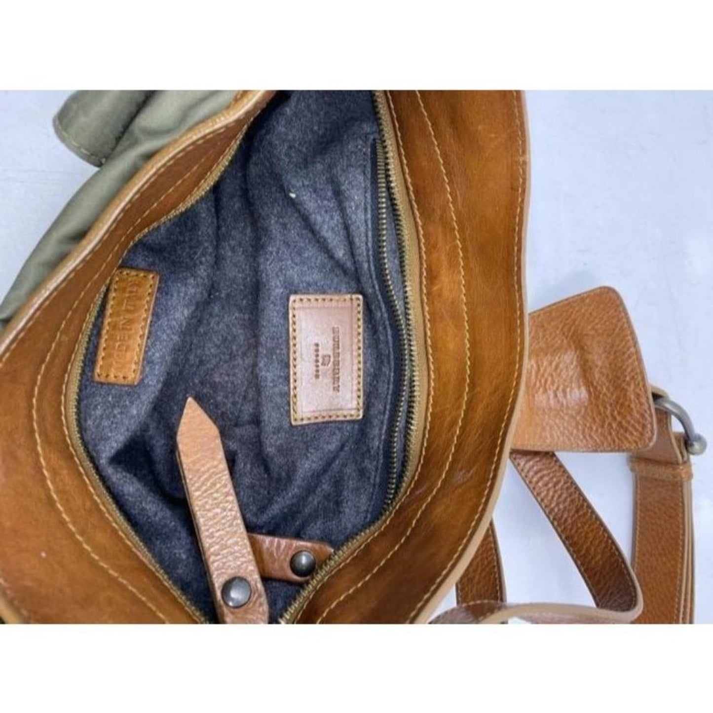 burberry gray brown shoulder bag