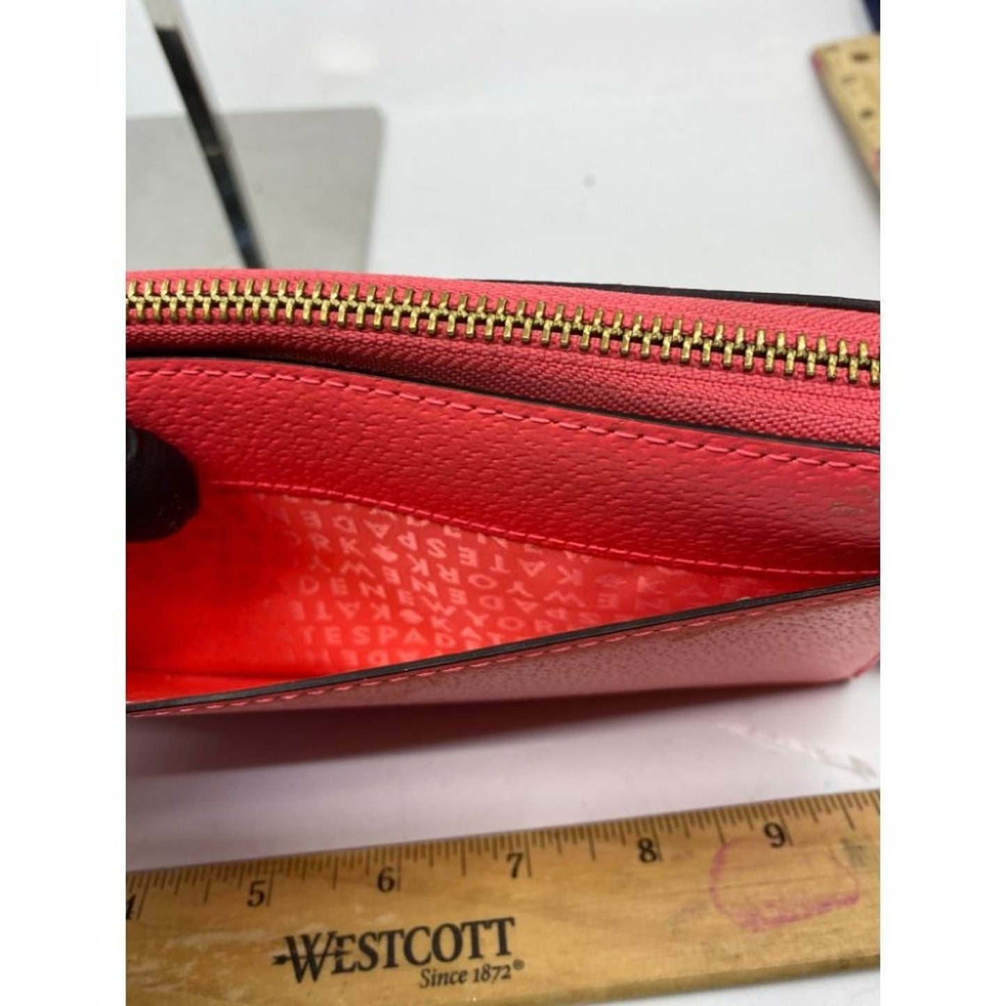 Kate Spade Women's Pink Tan Zipper Wallet
