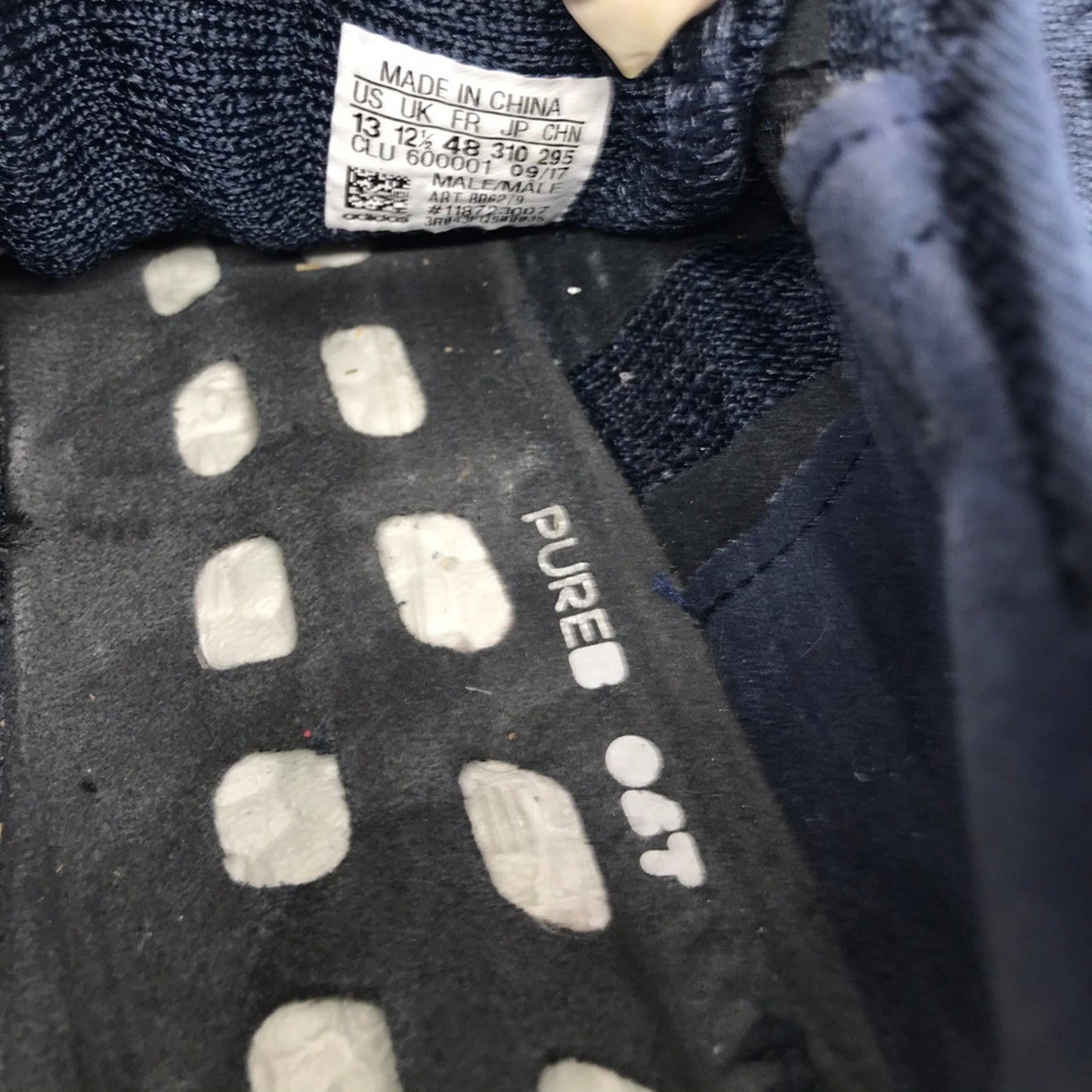 Adidas PURE BOOST Dark Blue Sneakers Size: US 13