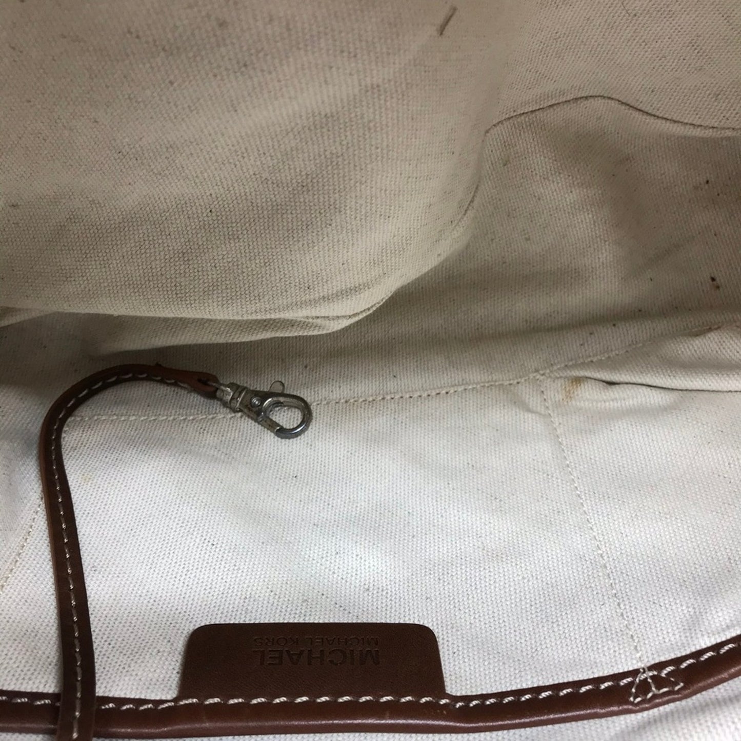 Michael Kors Large Jacquard Fabric Tote Bag