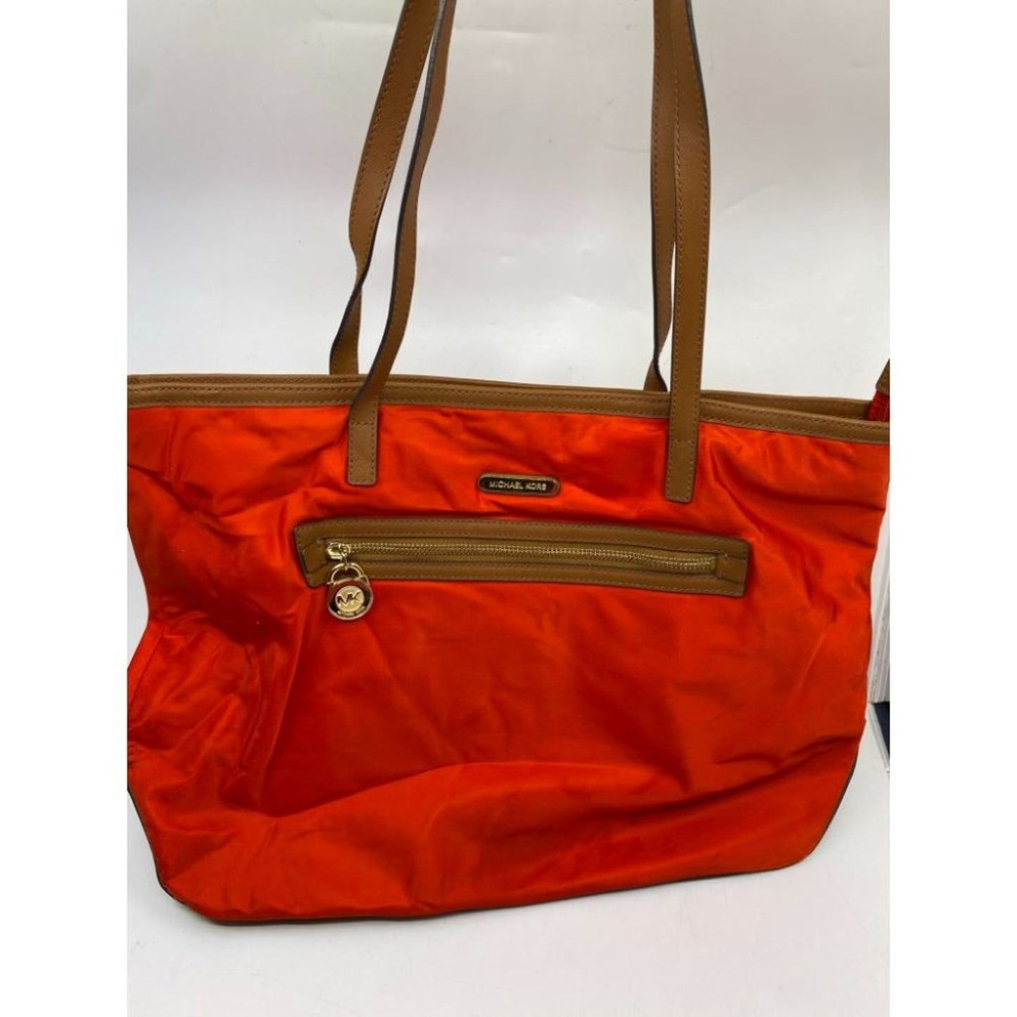 Michael Kors Nylon Red Shoulder Tote Bag MD to LG