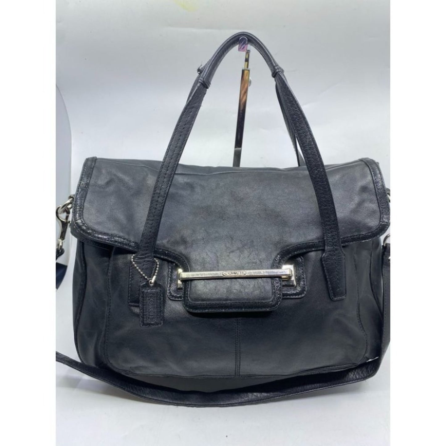 COACH Medium/ Large Leather Black Shoulder Bag