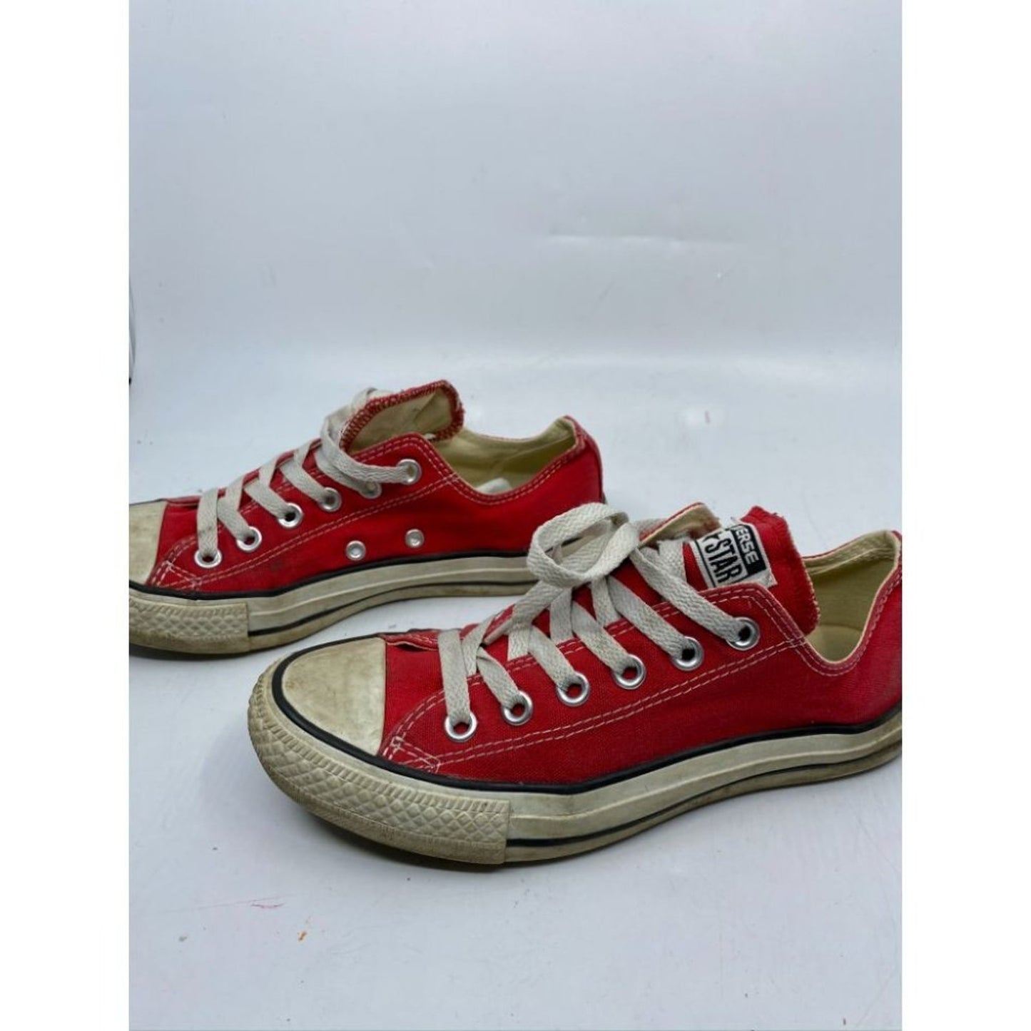 CONVERSE Sneakers White Red Men's Size 5