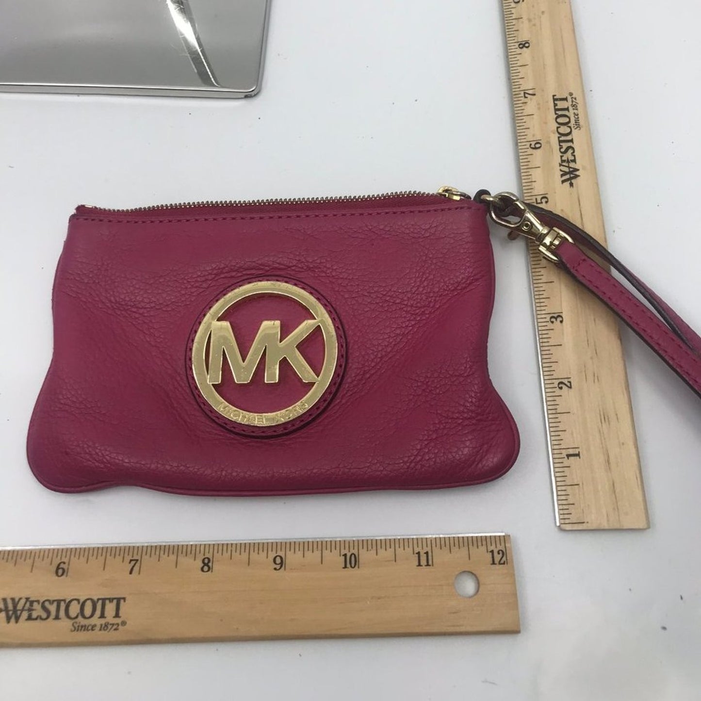 Michael Kors Leather Purple Wristlet