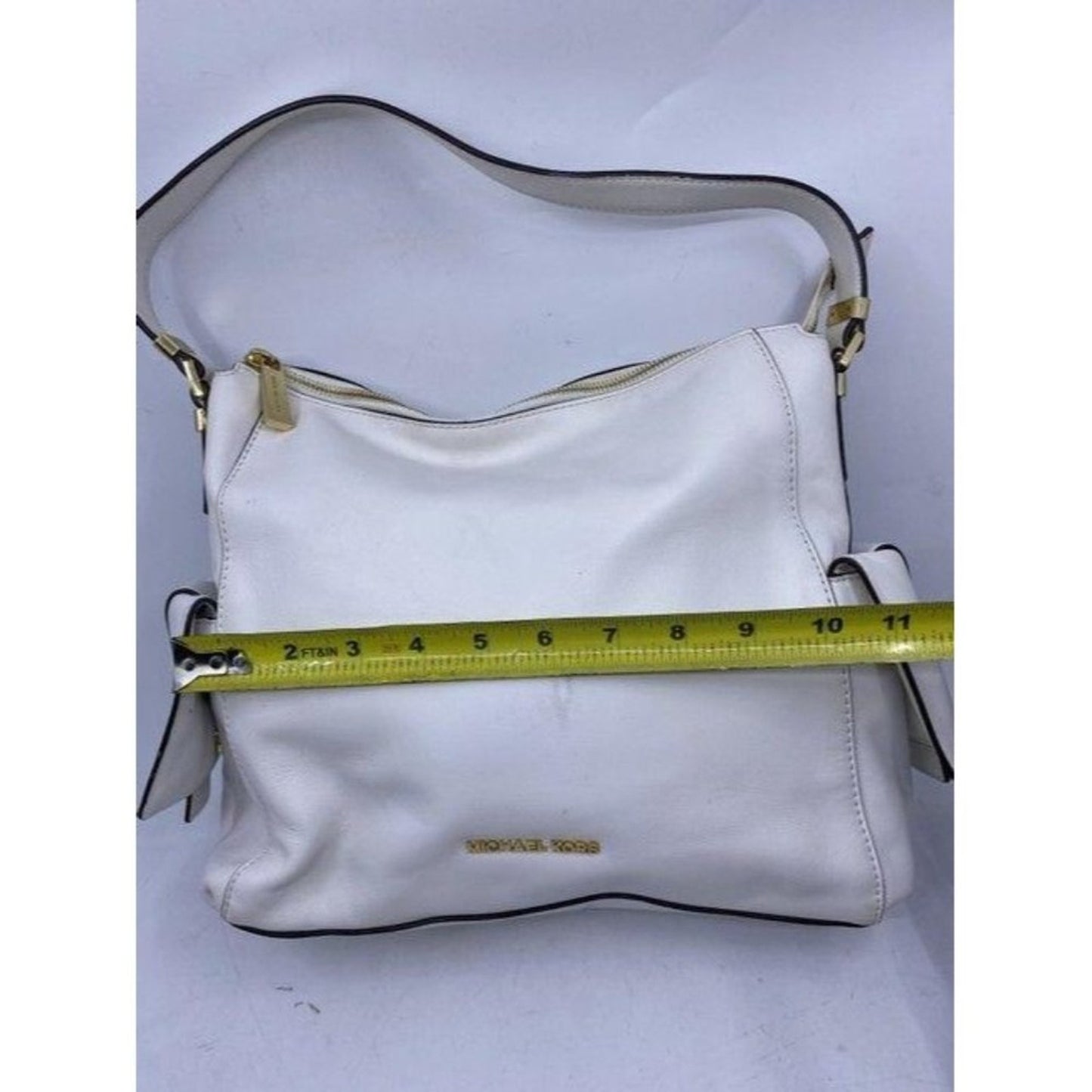 michael kors msrp white leather shoulder bag