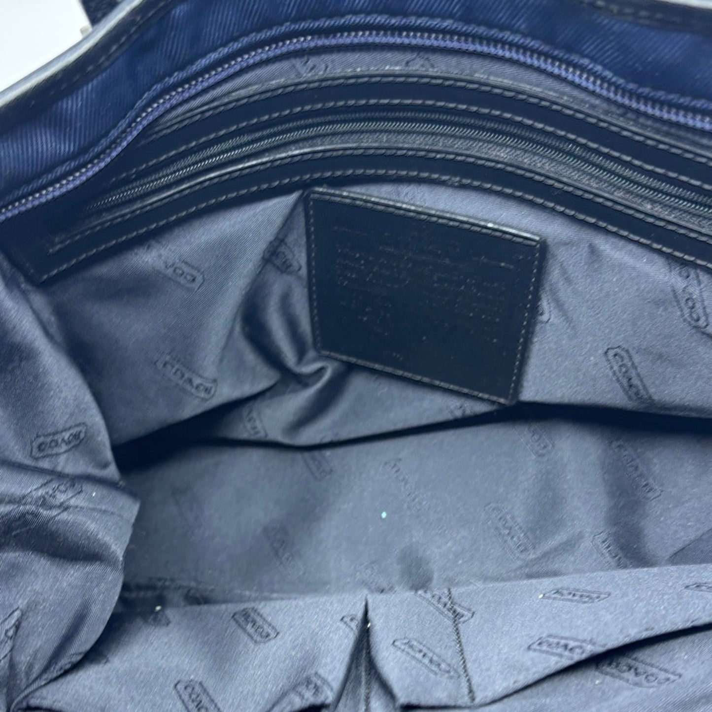 Coach Navy and Black Shoulder Bag