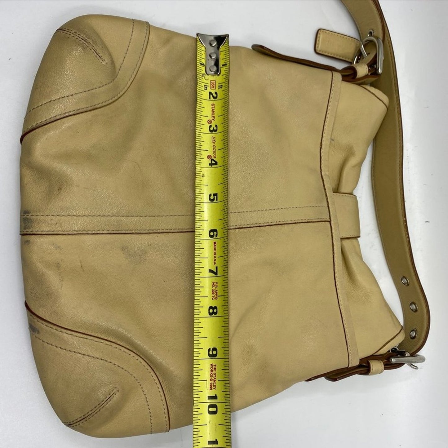 Coach Medium Tan Leather Crossbody Bag