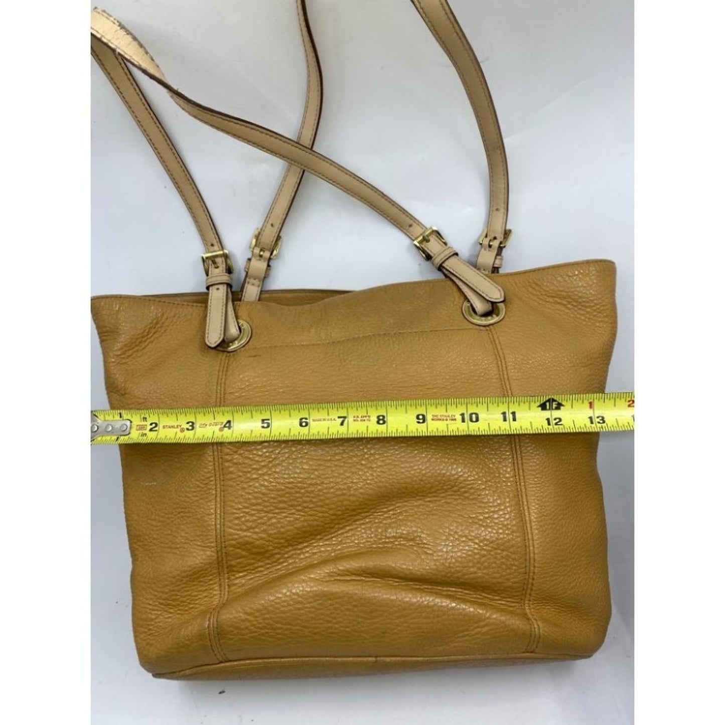 Michael Kors Classic Beige Leather Tote Bag